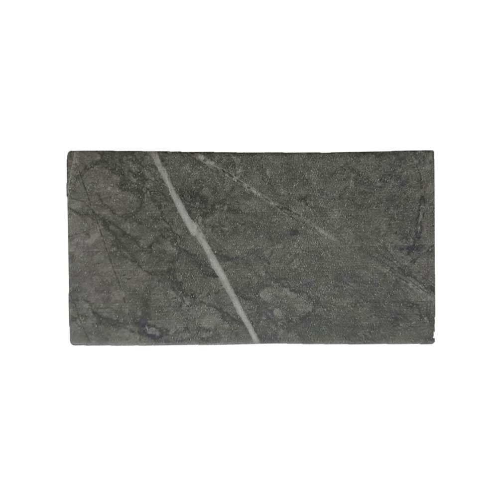 Travertino Carbone Recycled Glass Subway Tile - Gallery Image