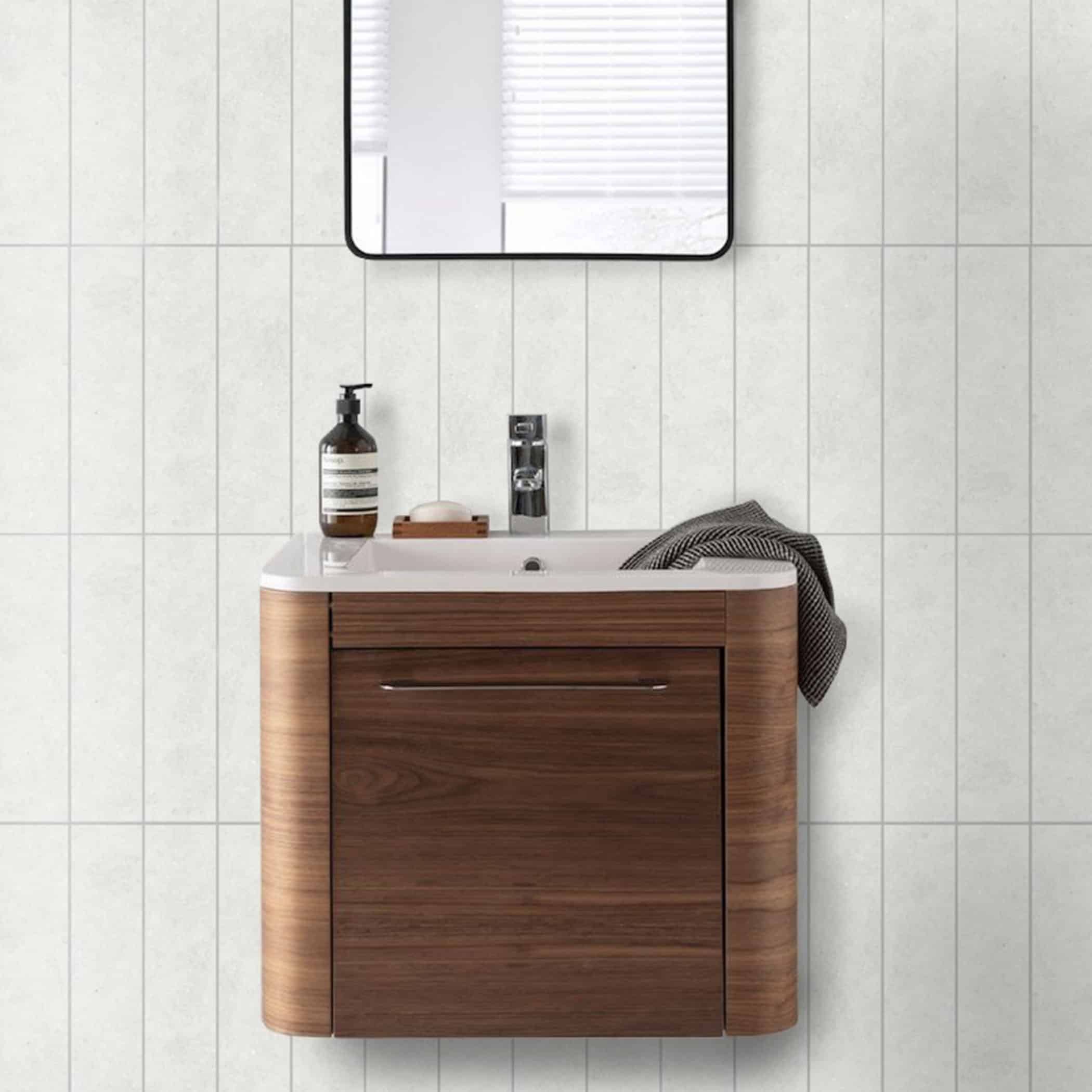 Porcelano Bianco Matt Subway Tile - Gallery Image