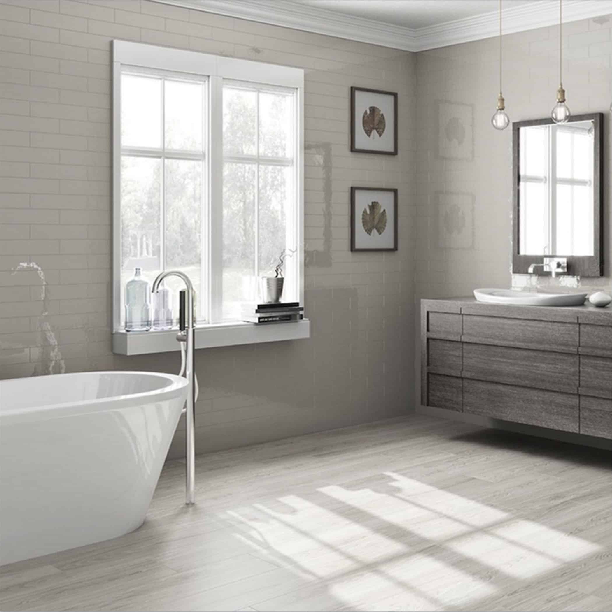 Cascada El Lustre 300x75 Subway Tiles - Gris Variation Gallery Image