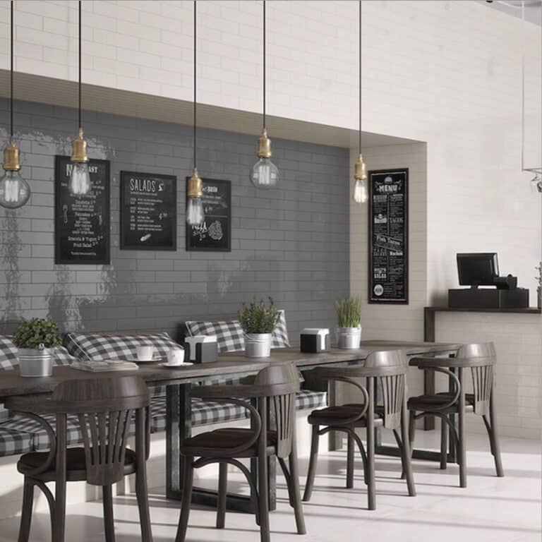 Cascada Grafito Gloss Subway Tile - Gallery Image
