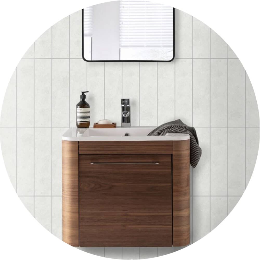 Porcelano Bianco Matt Subway Tile - Variation Image