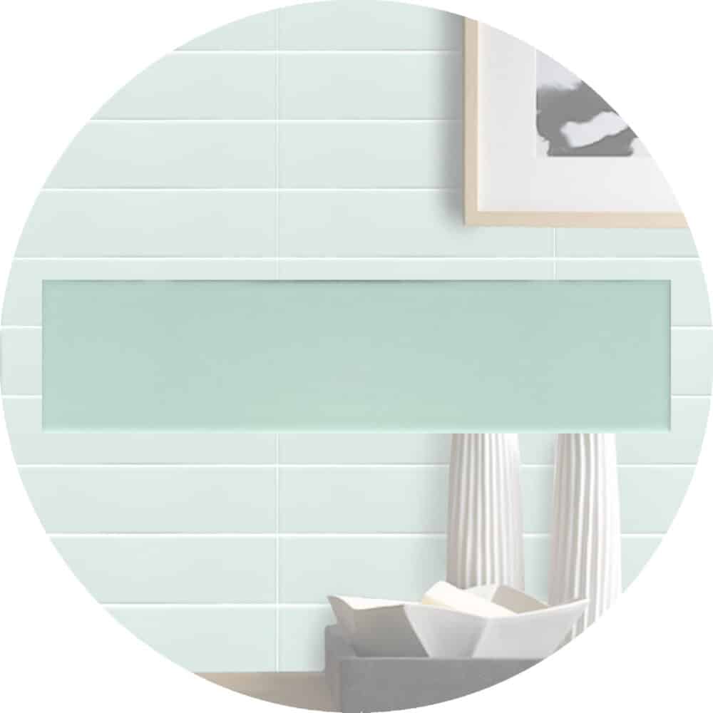 Peppermint Candy Ceramic Subway Tile - Matt Variation Image