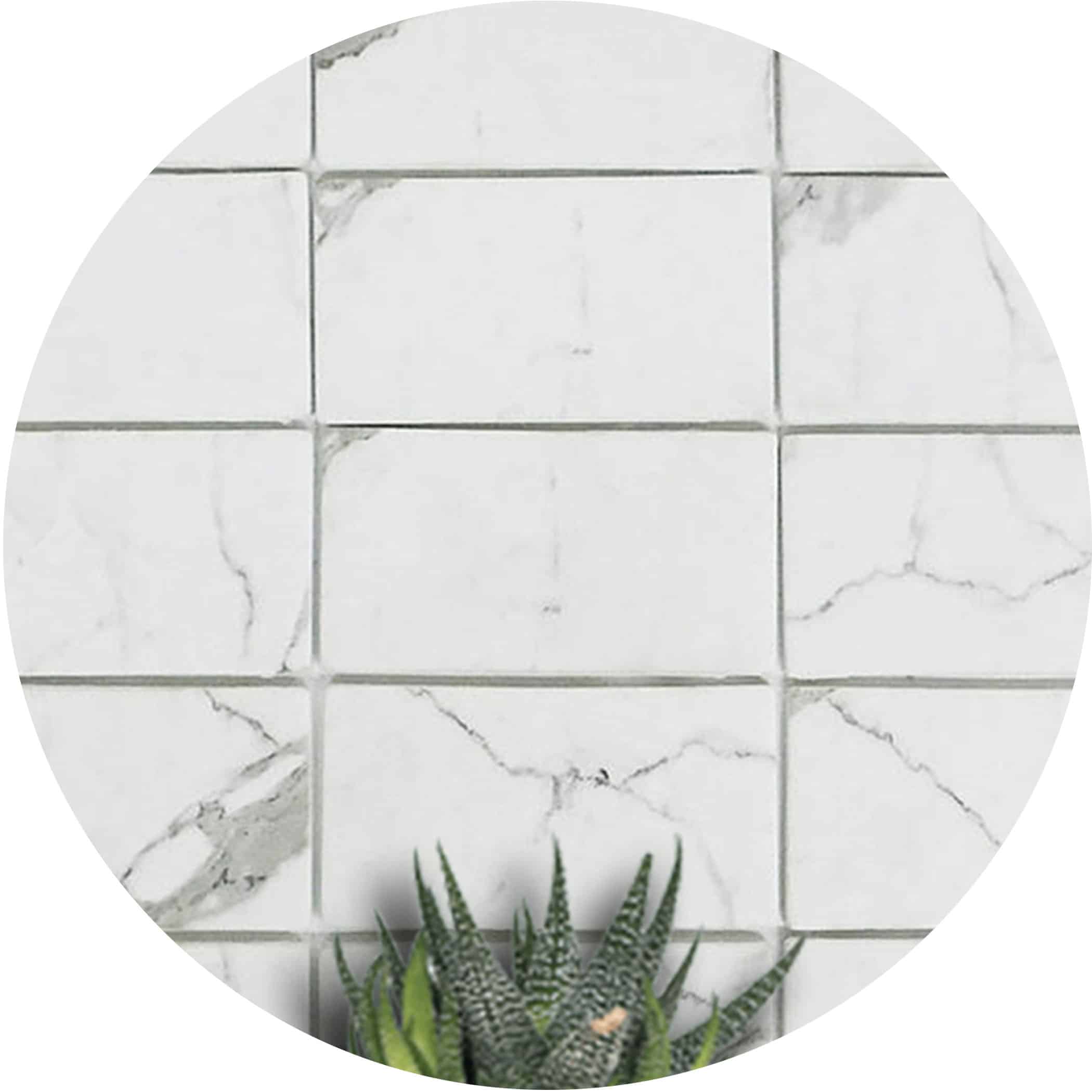 Travertino Calacatta Recycled Glass Subway Tile - Product Image