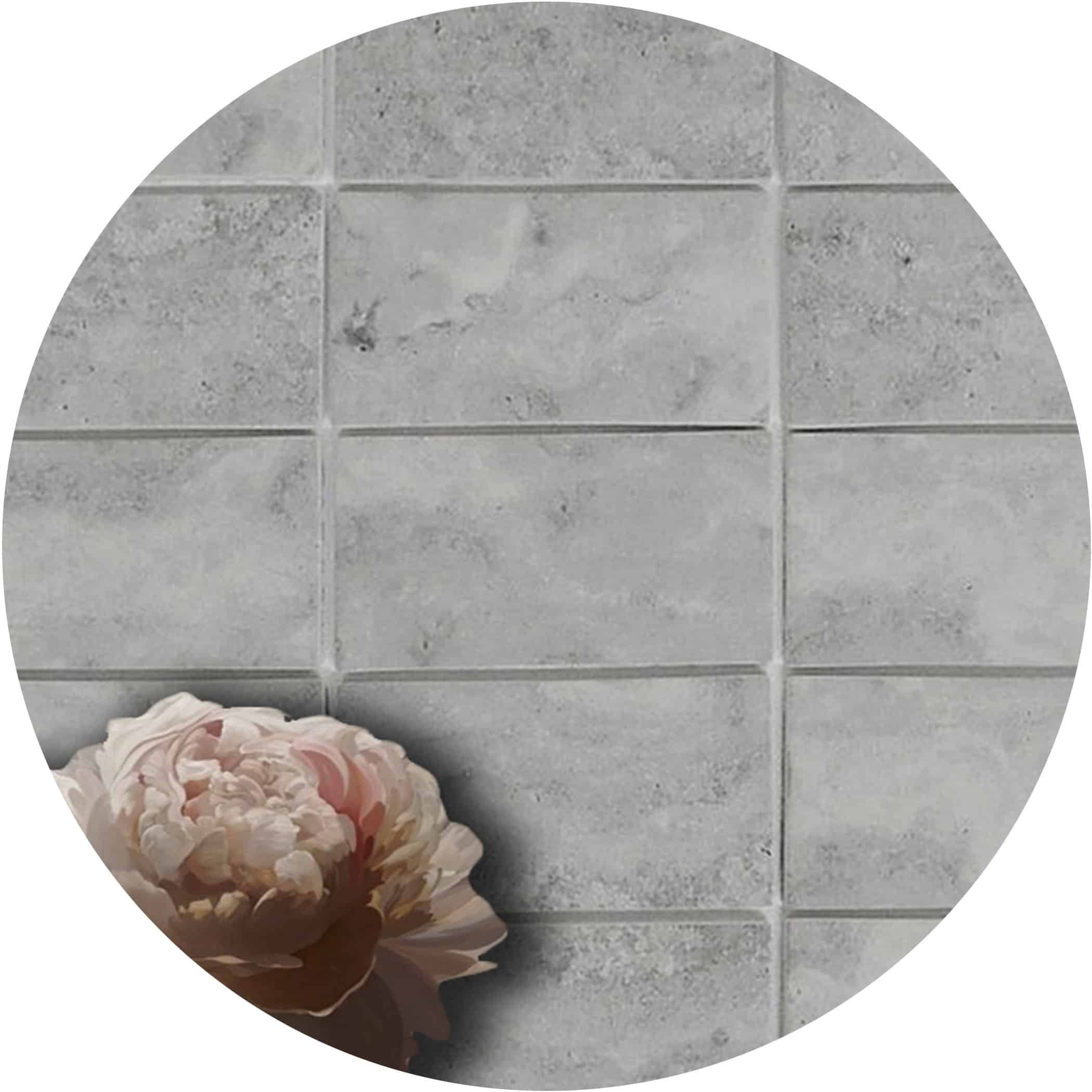 Travertino Grigio Recycled Glass Subway Tile - Product Image
