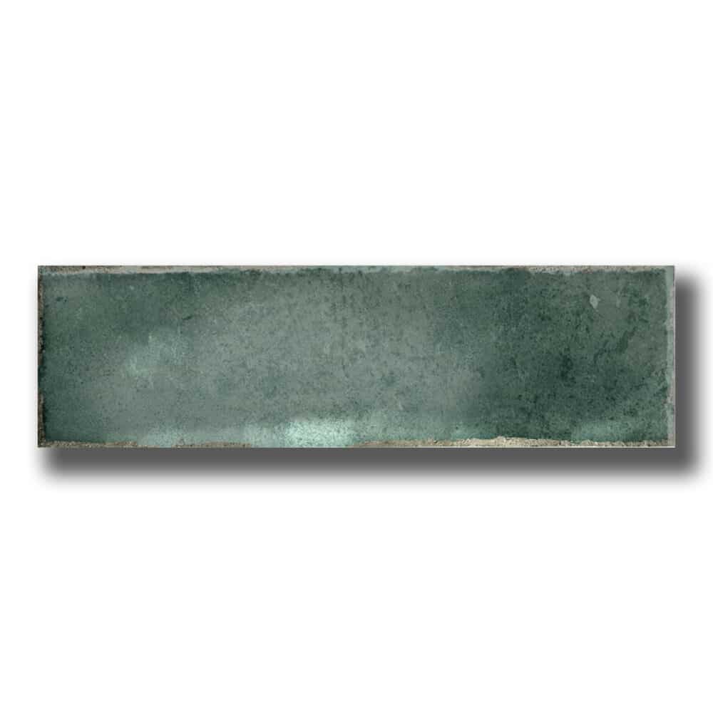 Potenza Rainforest Gloss Subway Tile - Gallery Image