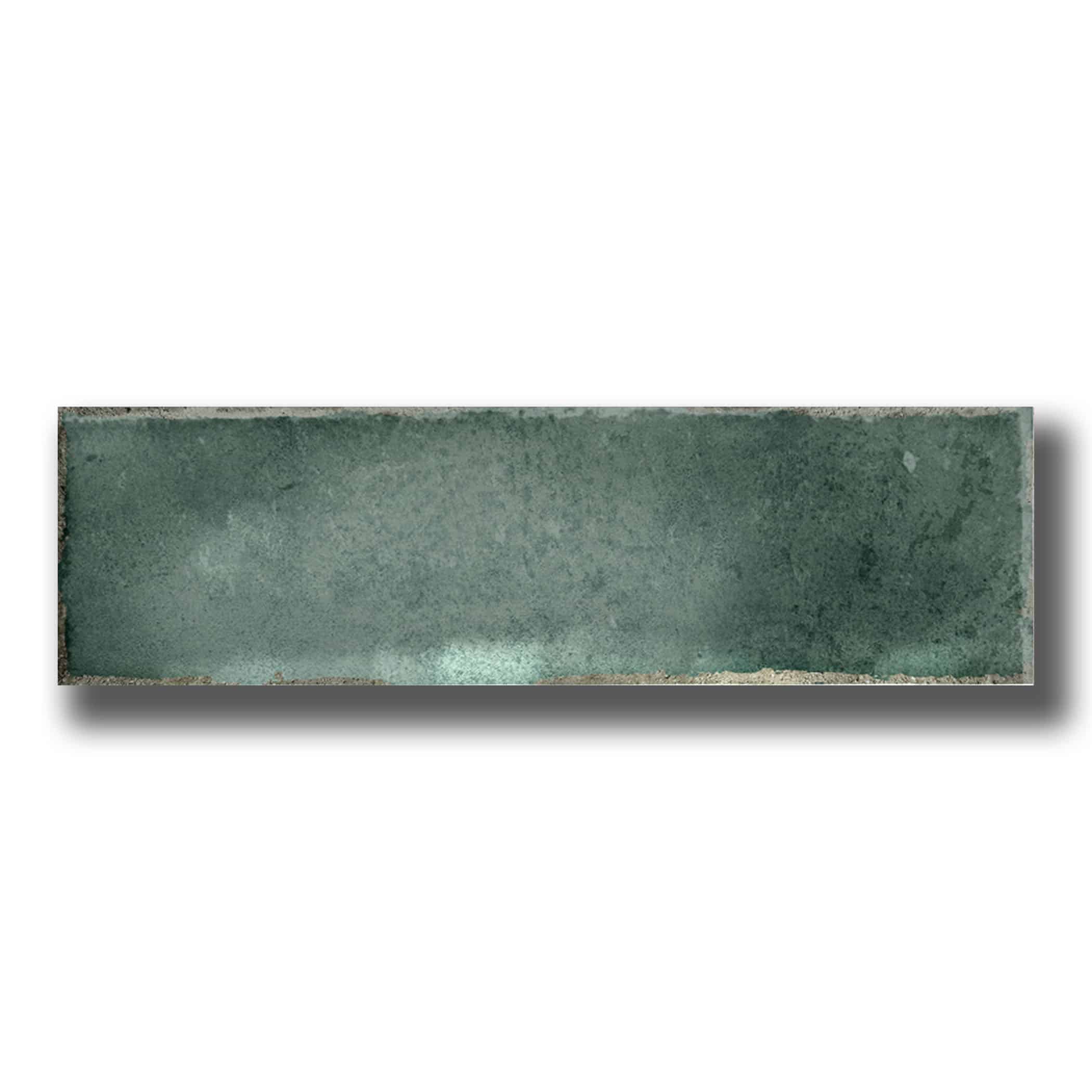 Potenza Rainforest Gloss Subway Tile - Gallery Image