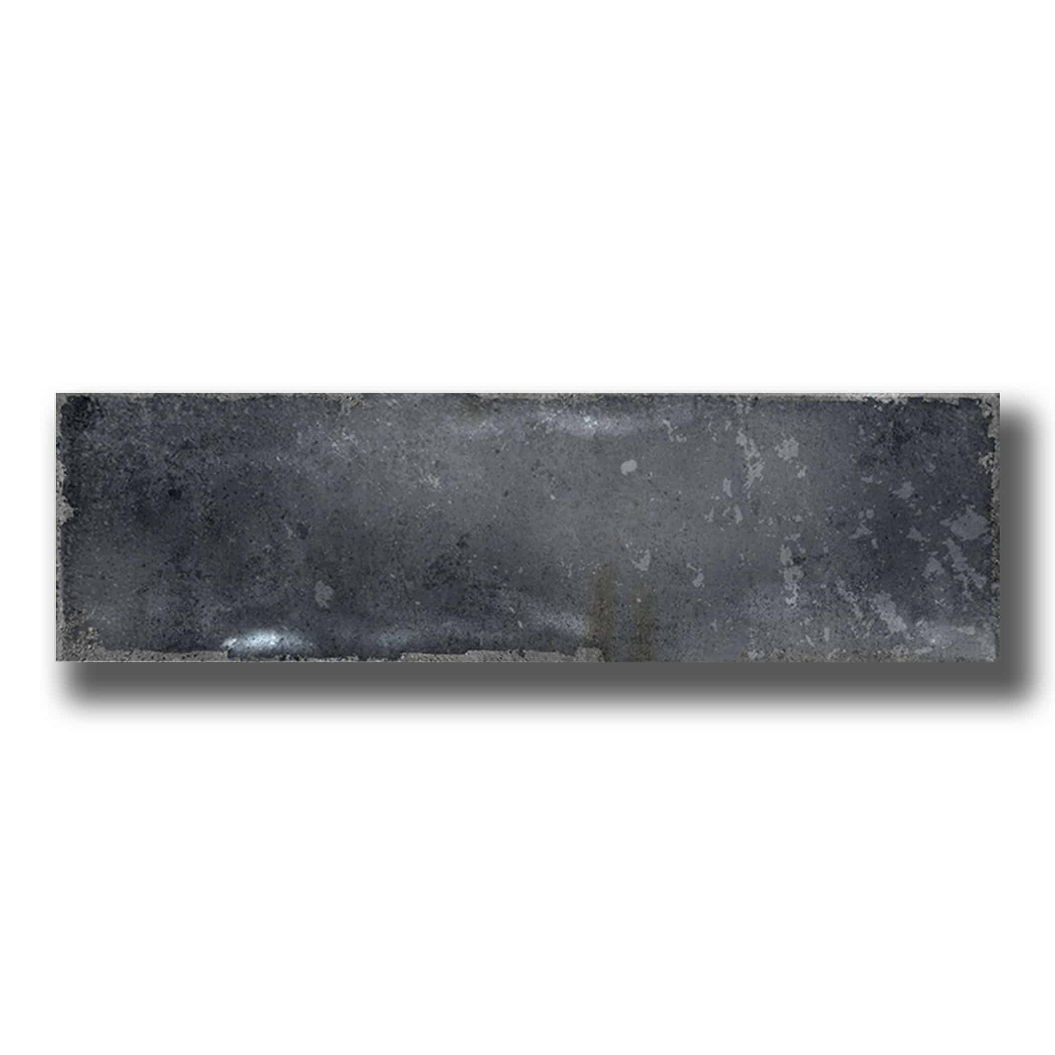 Potenza Charcoal Gloss Subway Tile - Gallery Image