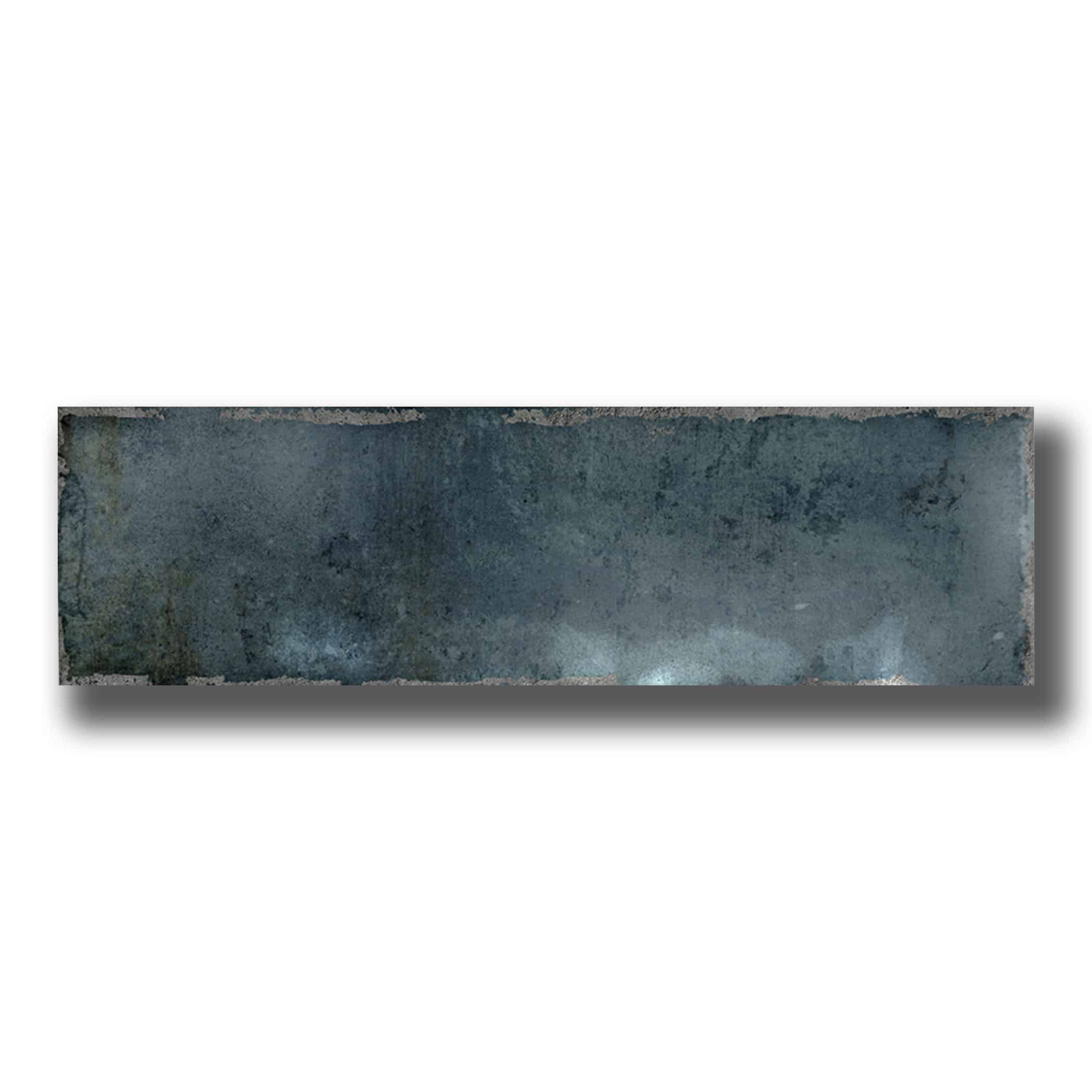 Potenza Marine Gloss Subway Tile - Gallery Image