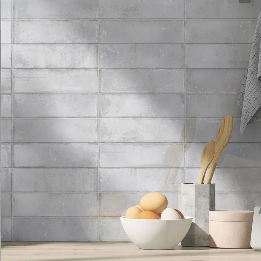 Potenza Moonstone Gloss Subway Tile - Gallery Image