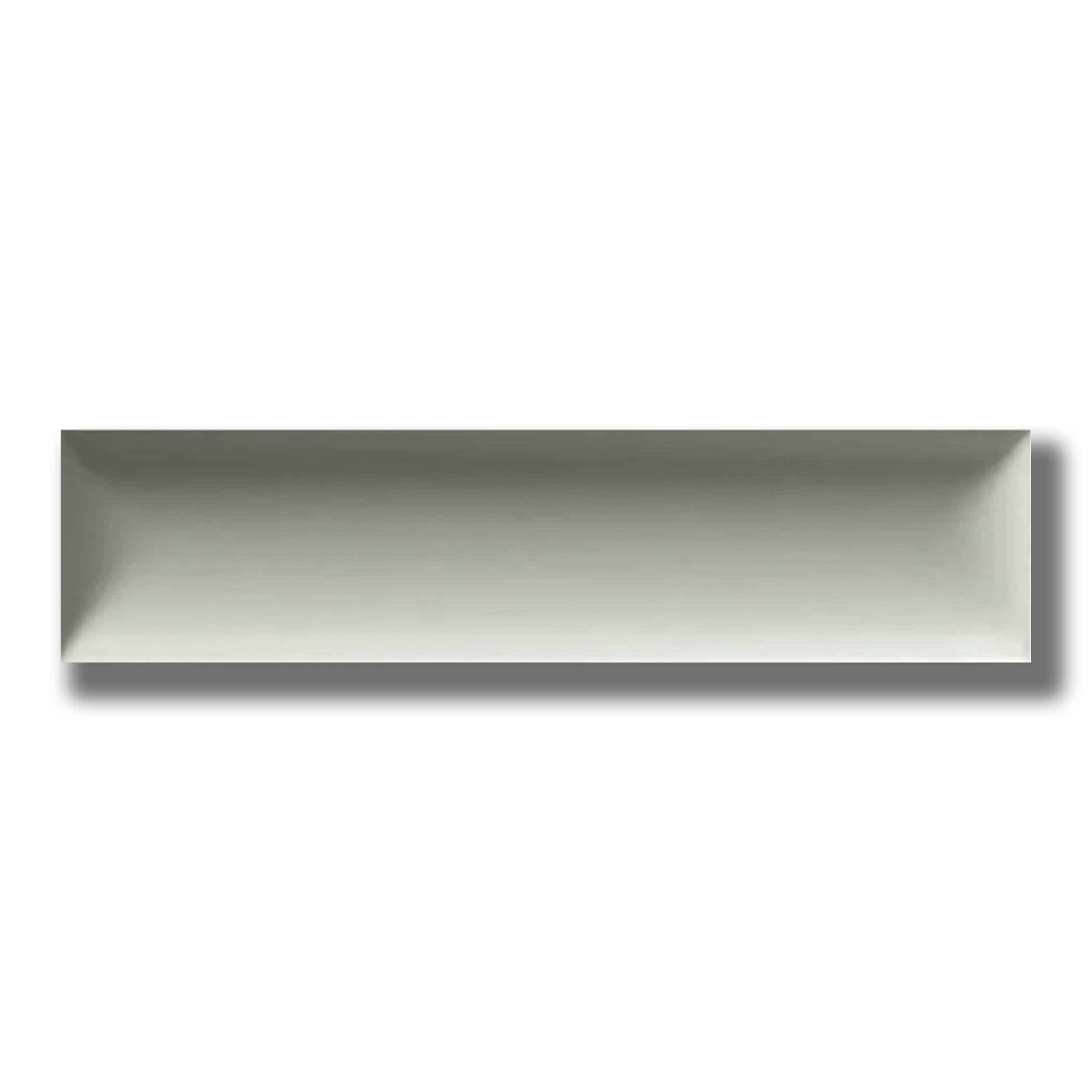 Convexo Verde Satin Subway Tile - Gallery Image