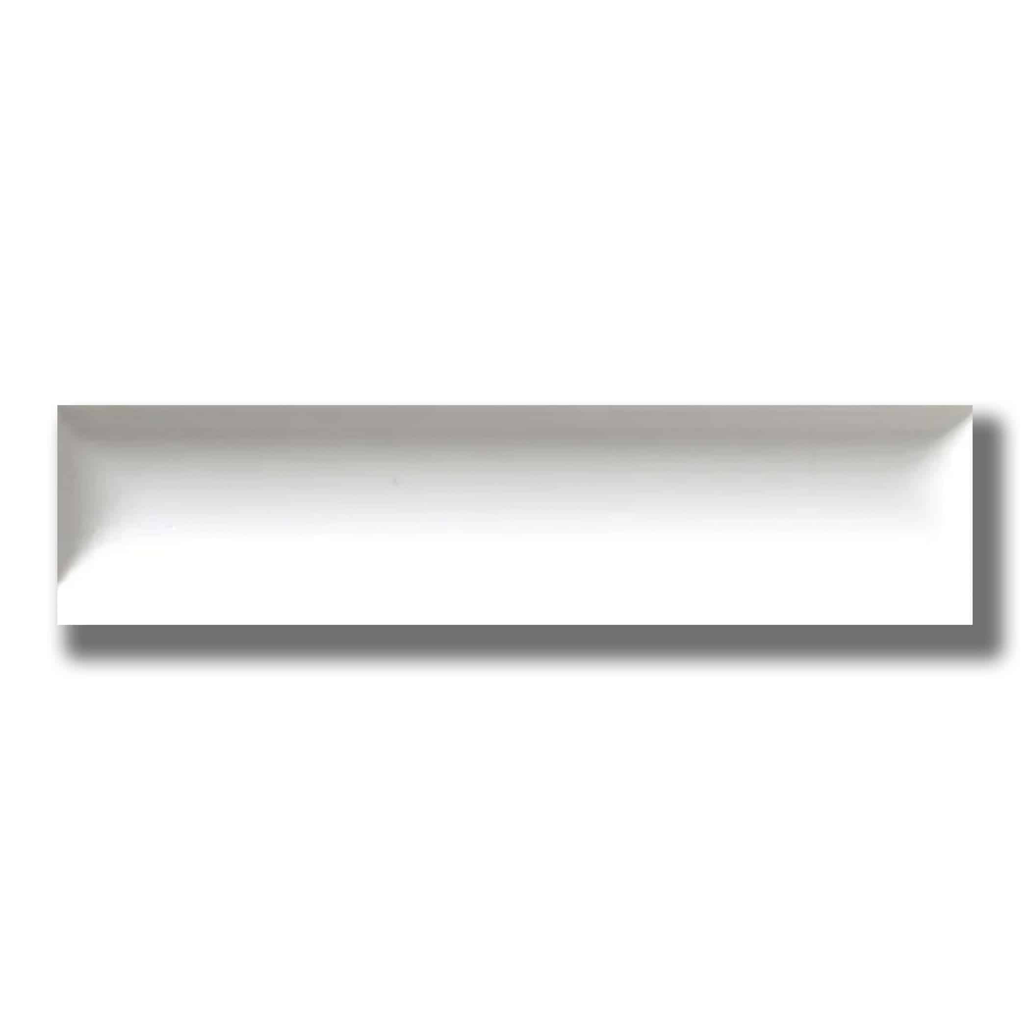 Convexo Bianco Satin Subway Tile - Gallery Image