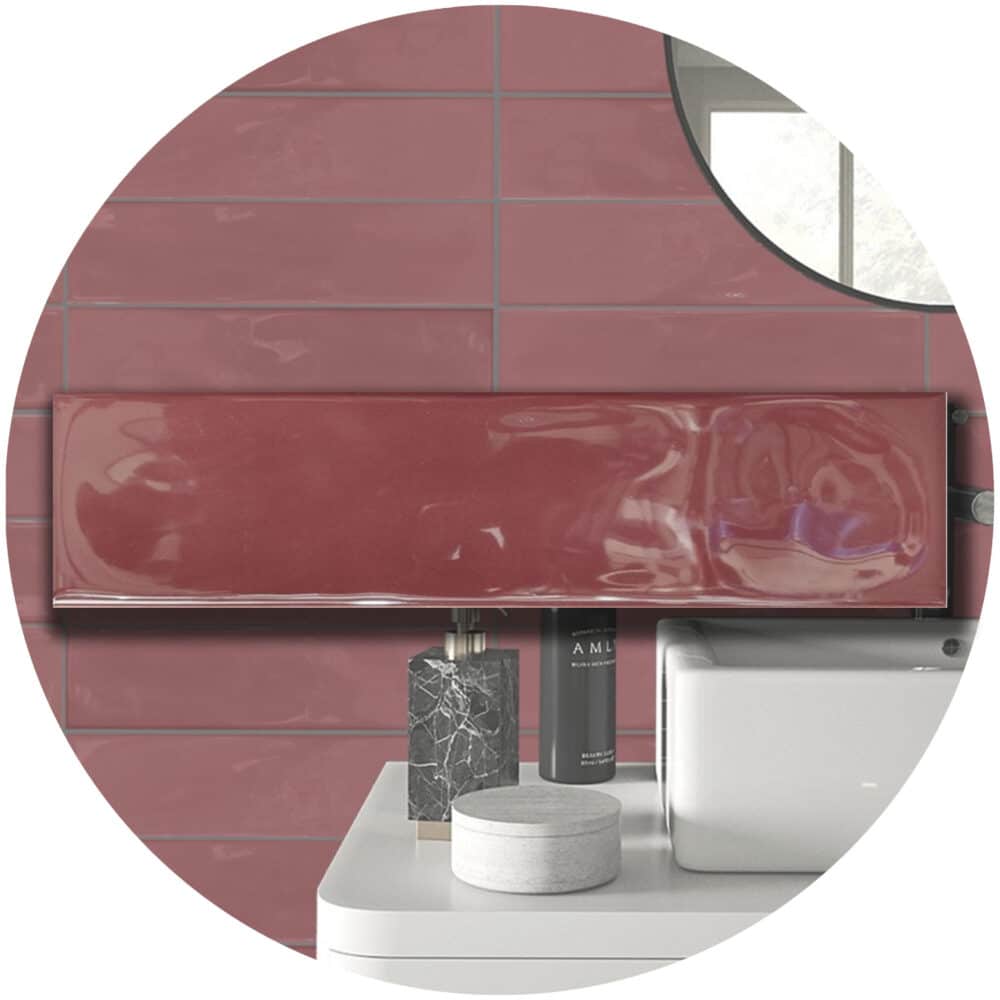 Prestleigh Gloss Subway Tiles - Rose Variation Google Ads Image