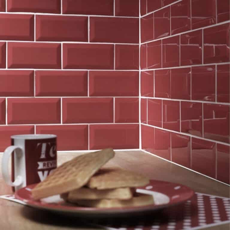 Red Rattler Red Gloss Subway Tile