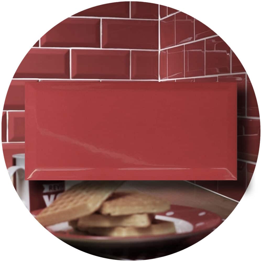 Red Rattler Red Gloss Subway Tile - Google Ads Image