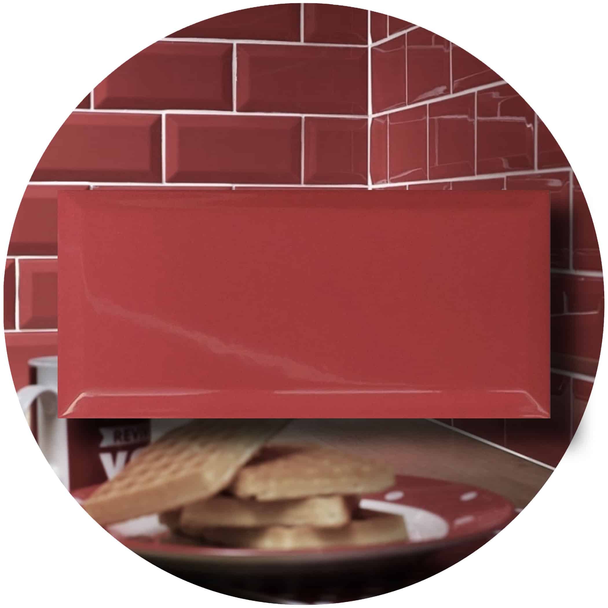 Red Rattler Red Gloss Subway Tile - Google Ads Image