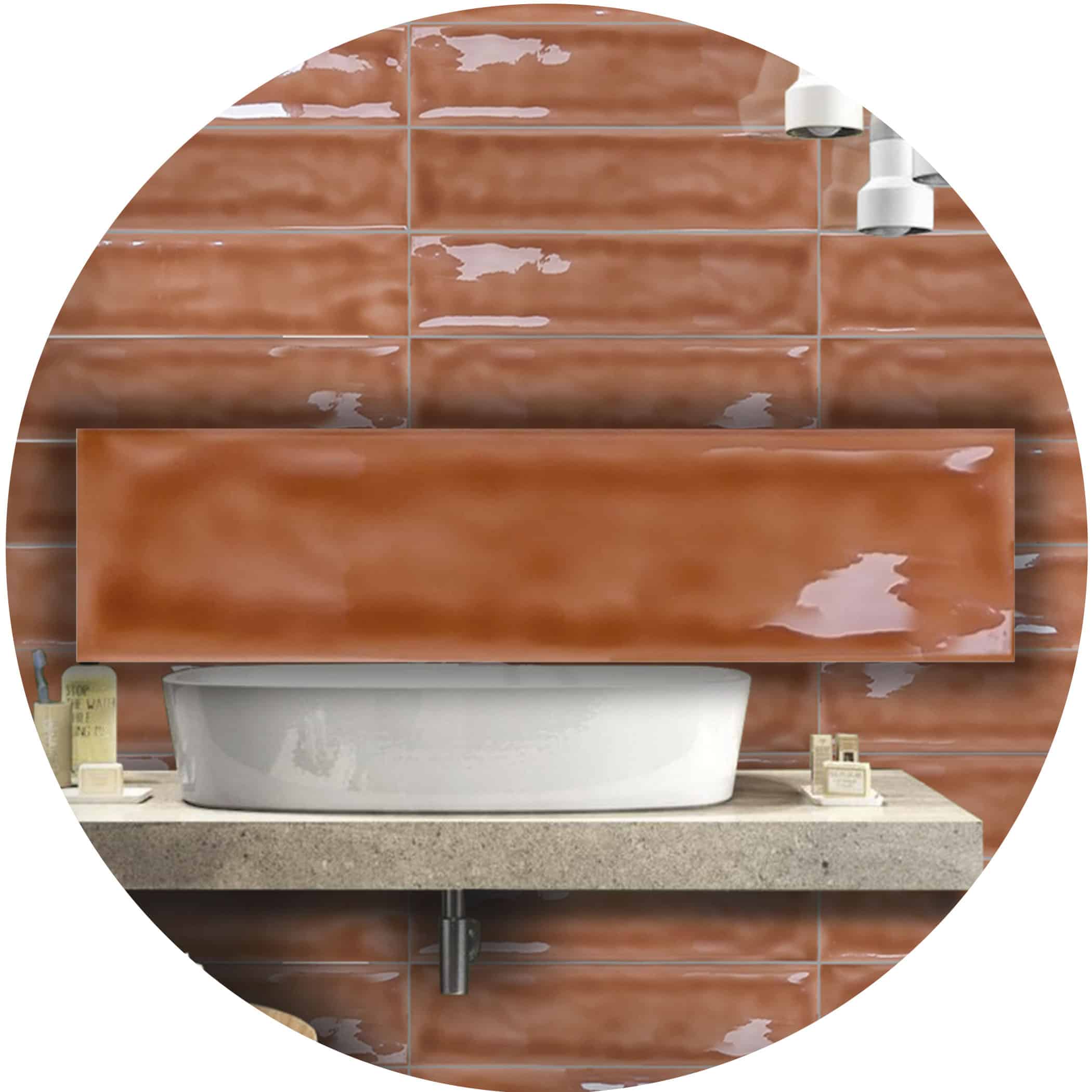 Marbled Terra Gloss Subway Tile - Google Ads Image