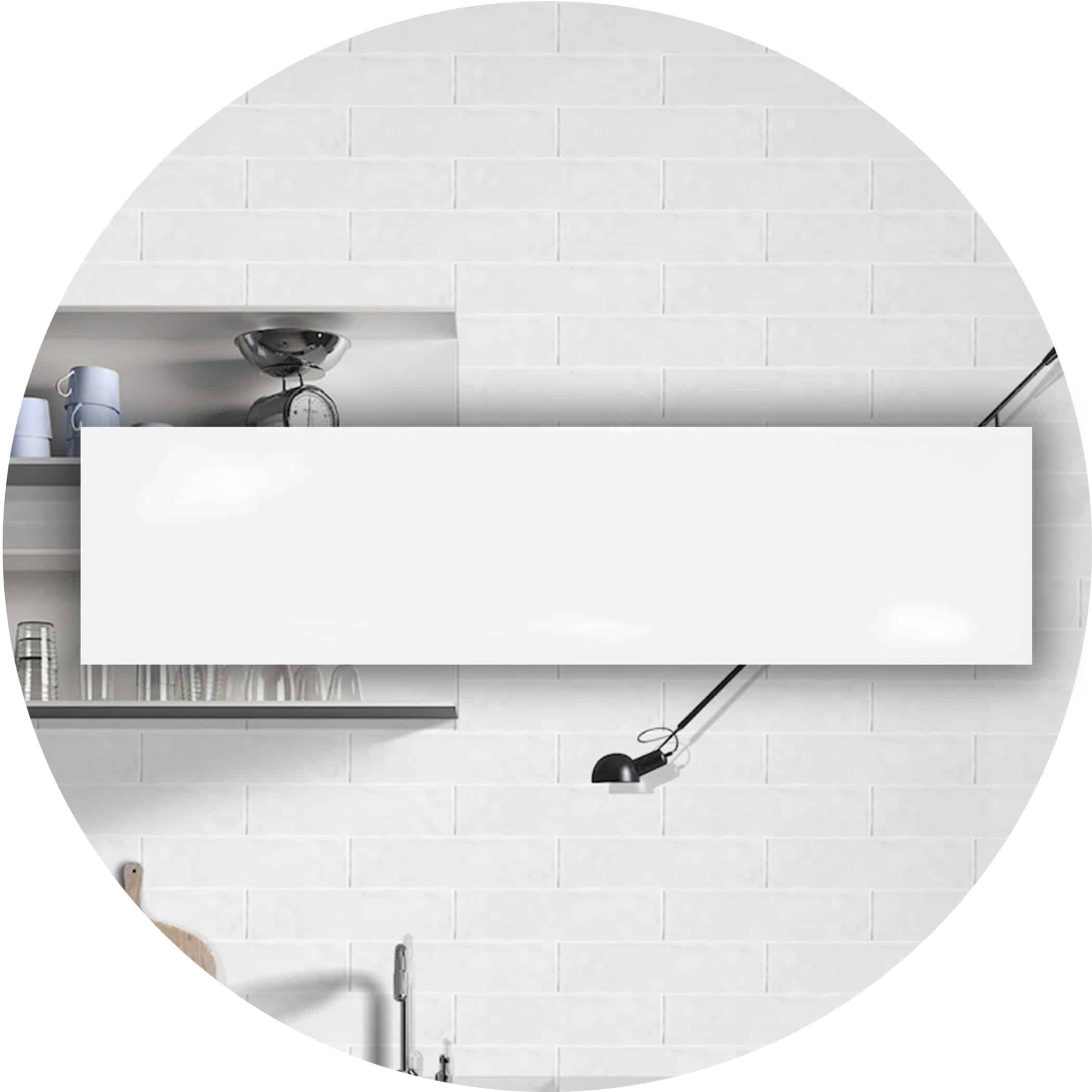 Marbled White Gloss Subway Tile - Google Ads Image