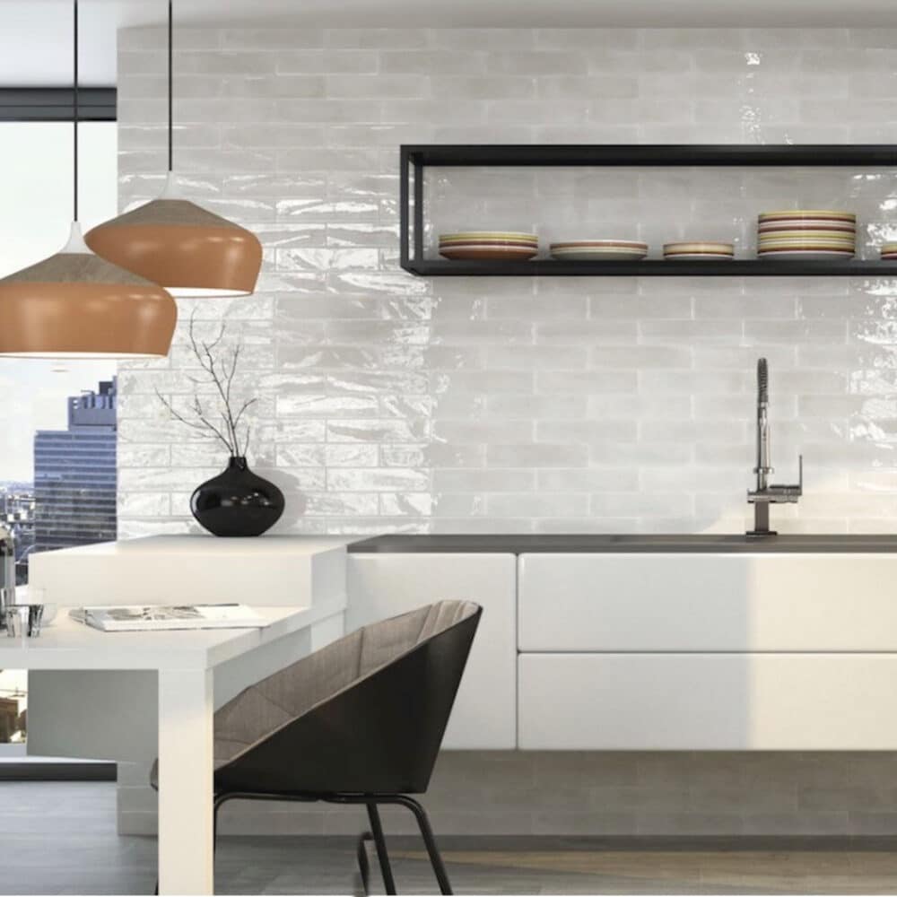 Elegancia Pearl Gloss Subway Tile - Gallery Image