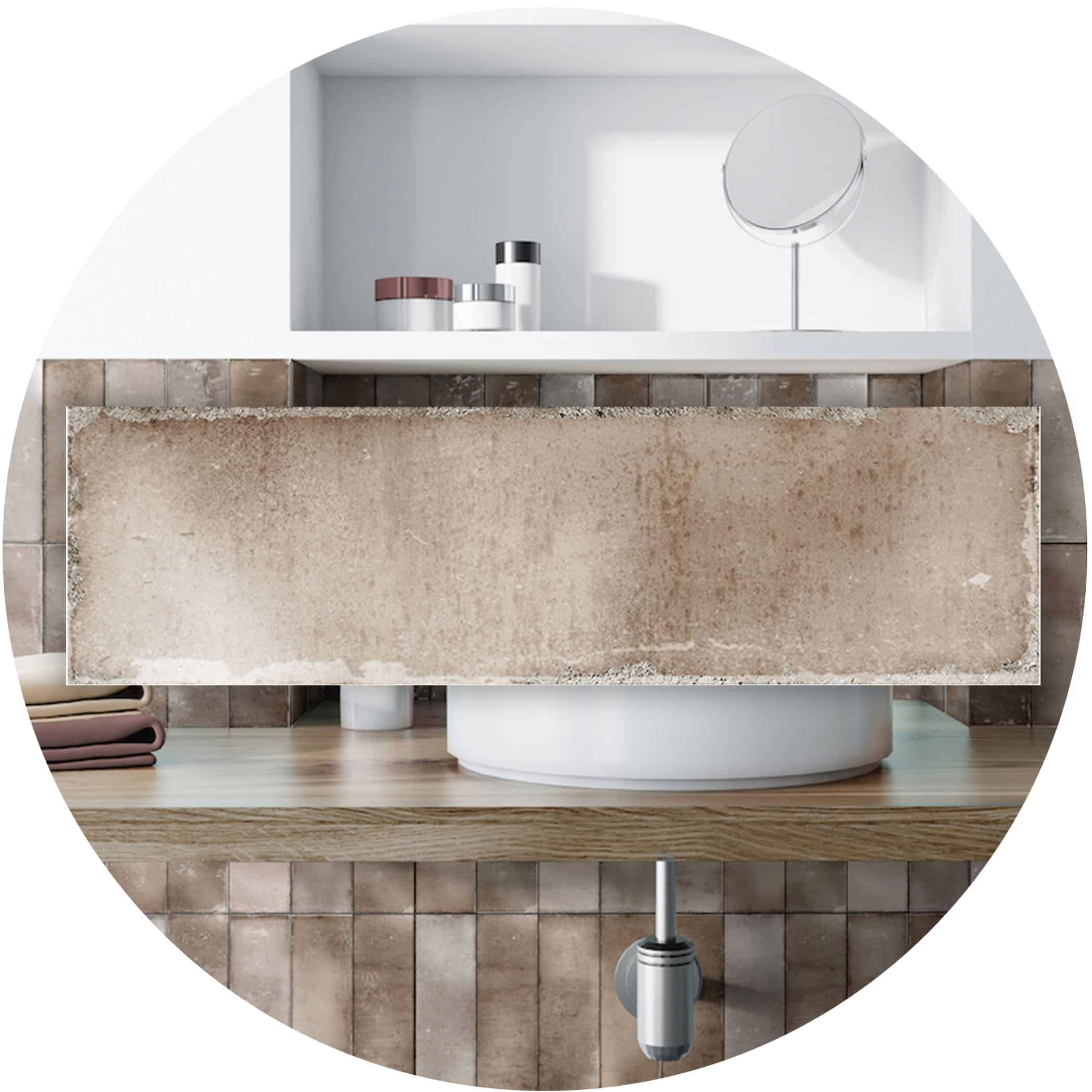 Potenza Terra Gloss Subway Tile - Google Ads Image