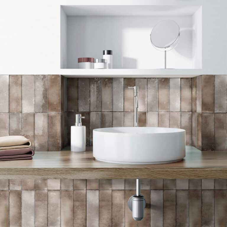 Potenza Terra Gloss Subway Tile