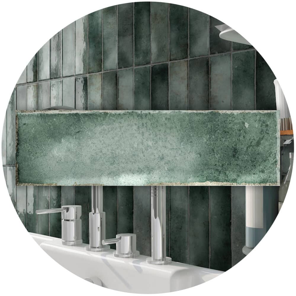 Potenza Rainforest Gloss Subway Tile - Google Ads Image
