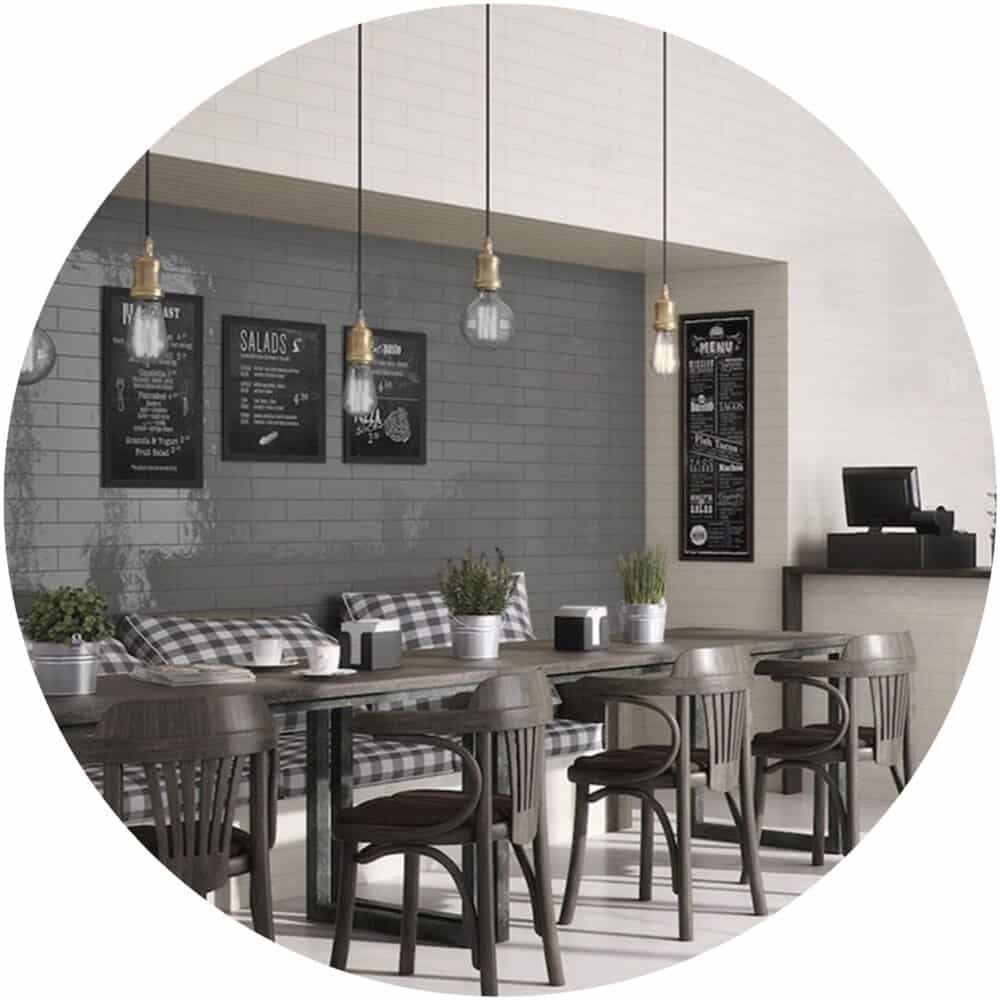 Cascada Grafito Gloss Subway Tile - Product Image