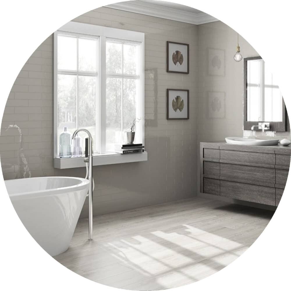 Cascada Gris Gloss Subway Tile - Product Image