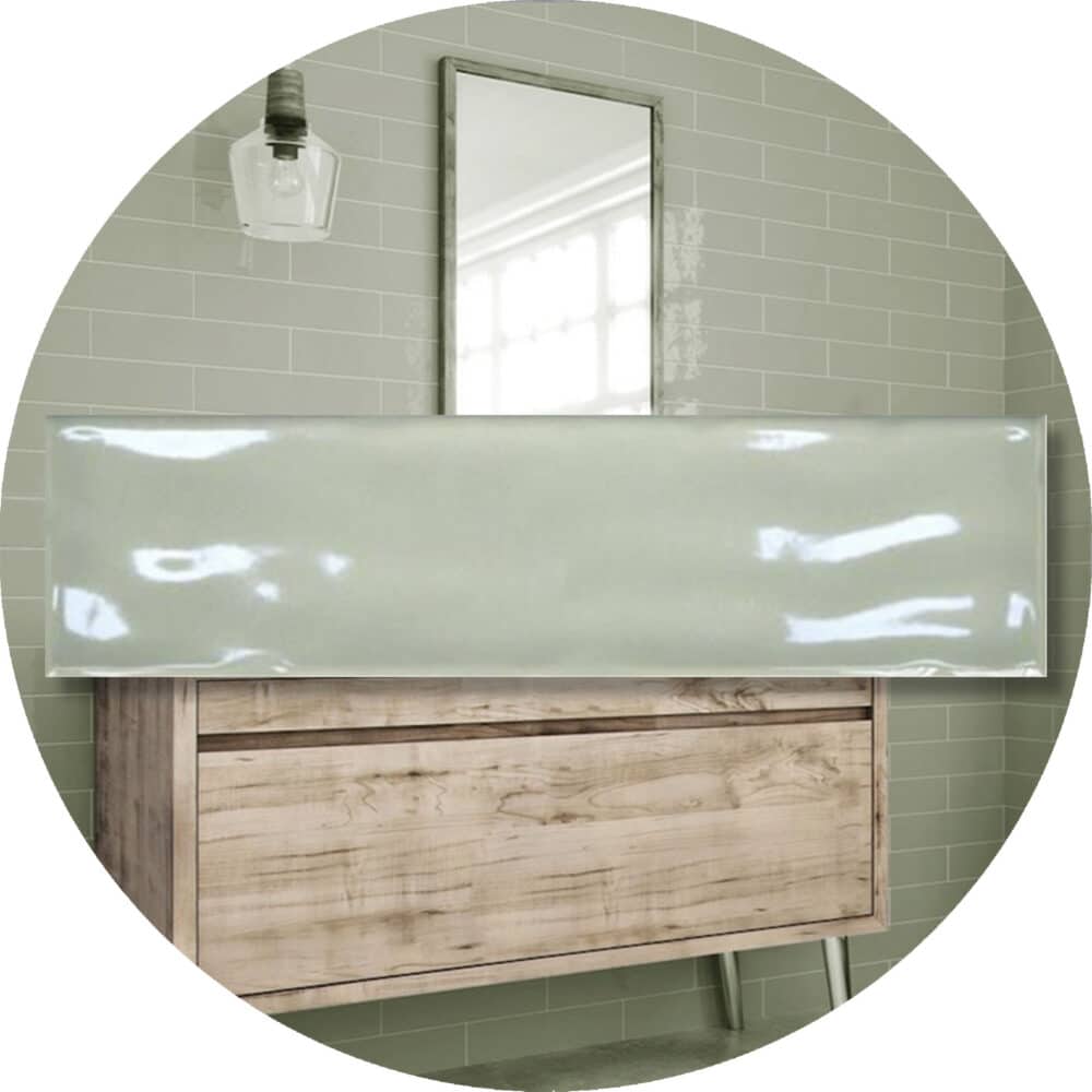 Cascada Verde Gloss Subway Tile - Google Ads Image