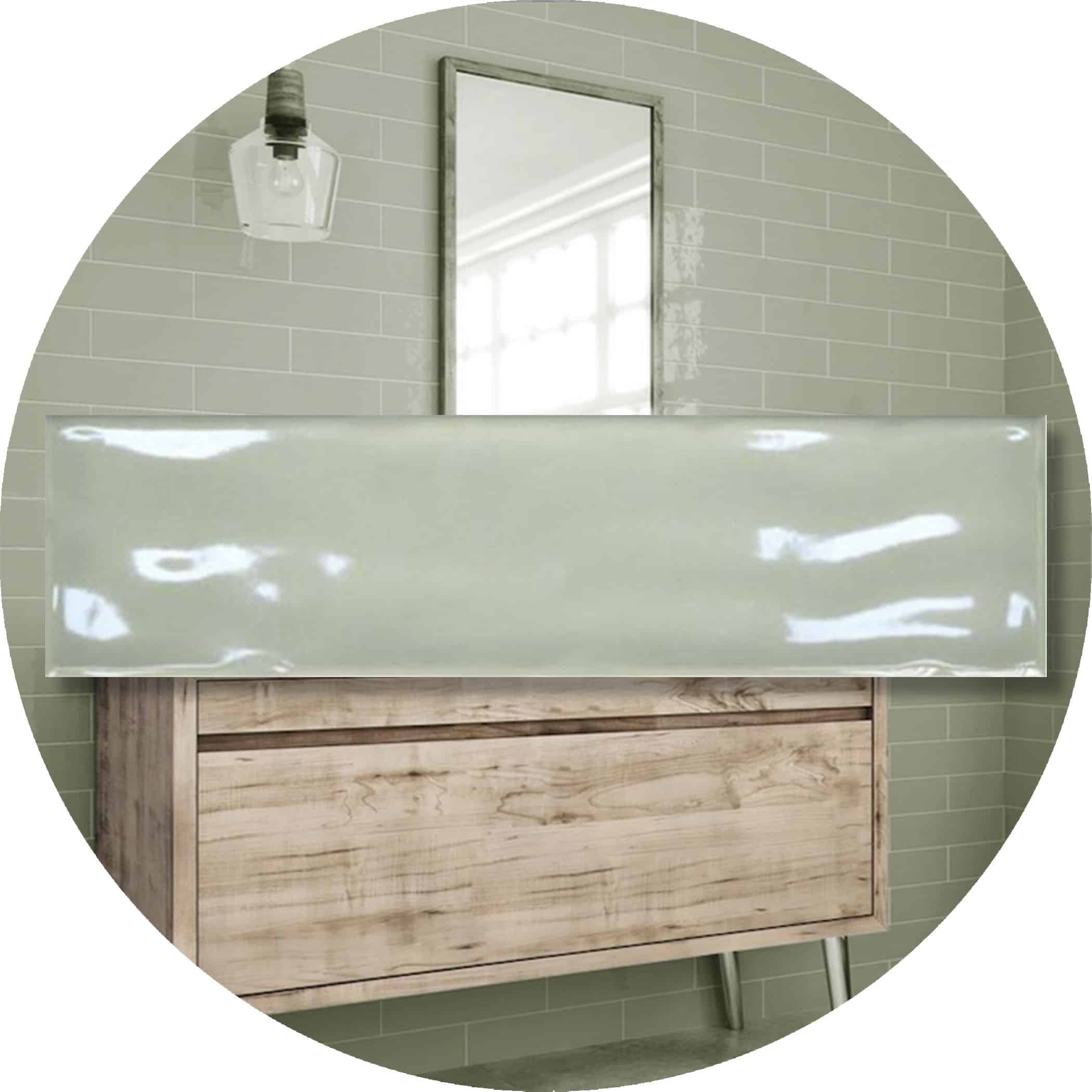 Cascada Verde Gloss Subway Tile - Google Ads Image