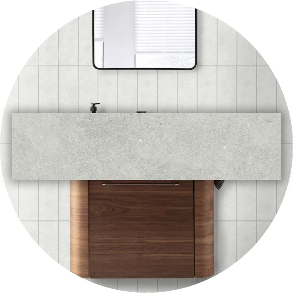 Porcelano Bianco Matt Subway Tile - Gallery Image