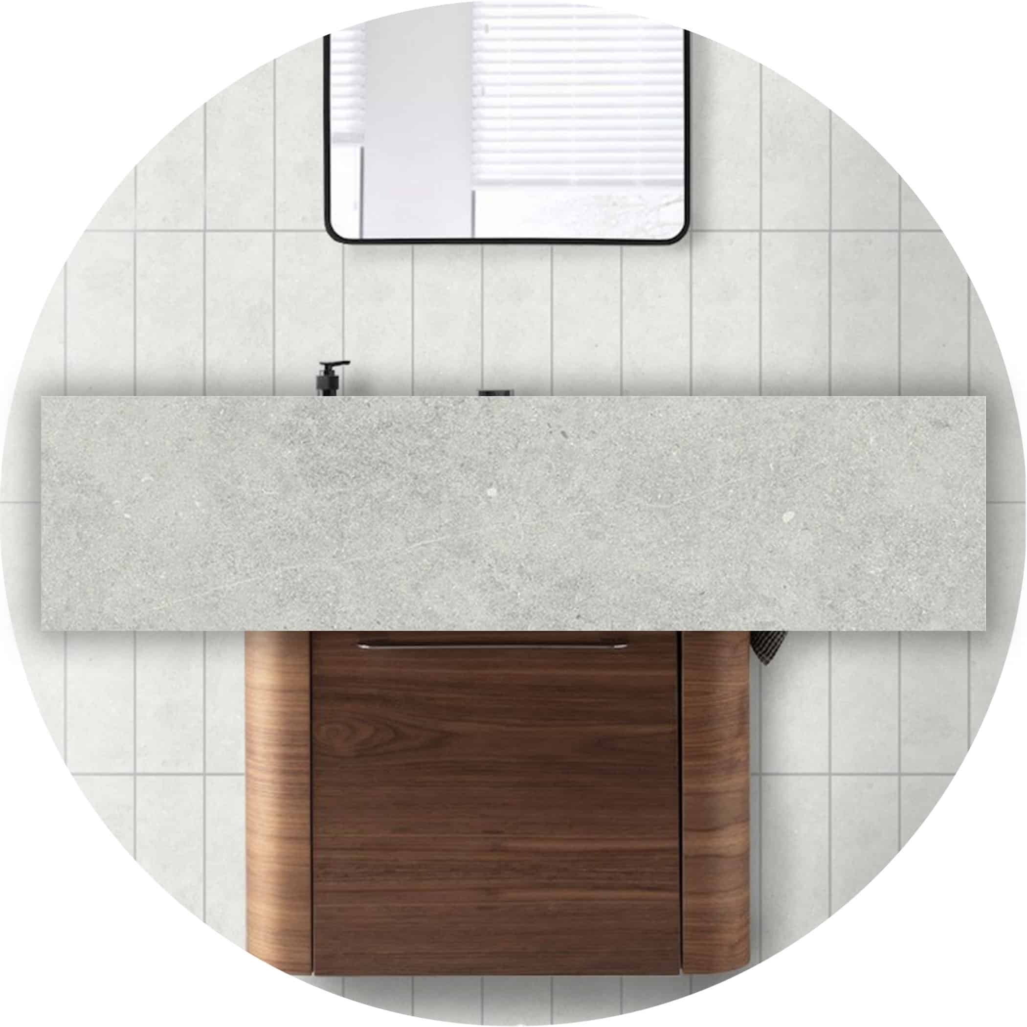 Porcelano Bianco Matt Subway Tile - Gallery Image