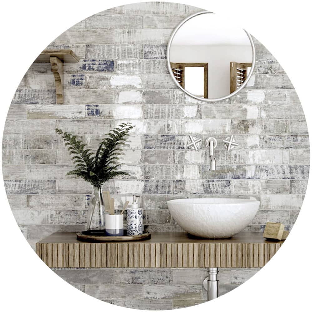 Rustic Brick Matt Subway Tile - Product Image