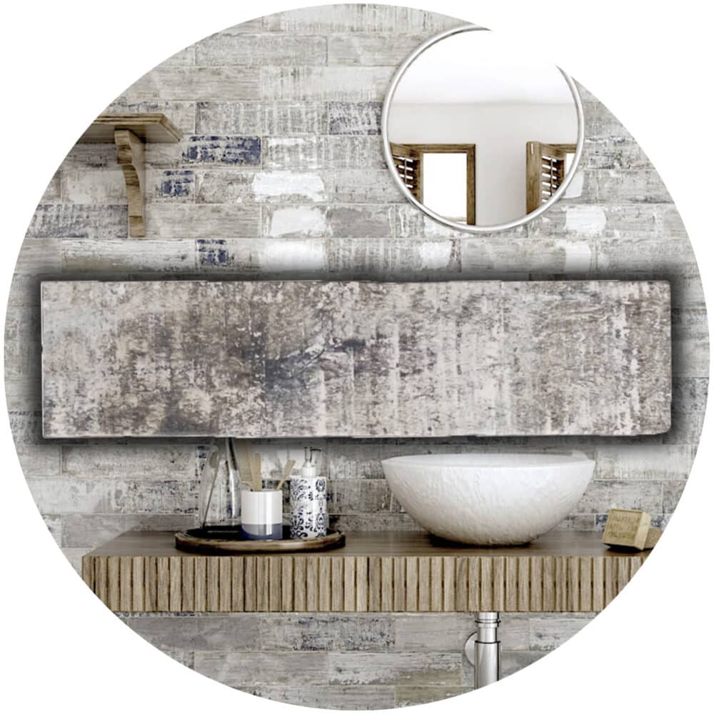 Rustic Brick Matt Subway Tile - Google Ads Image