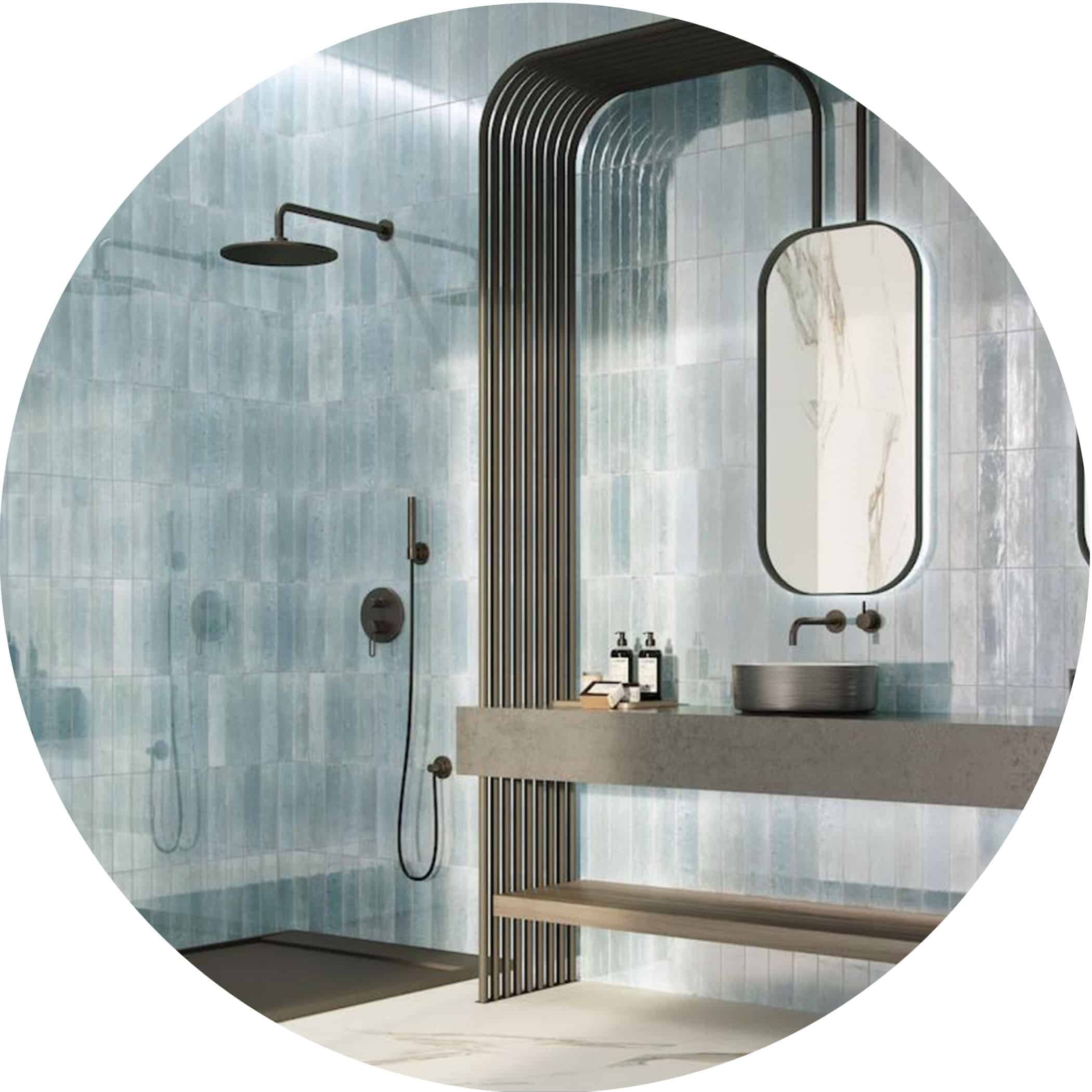 Agadir Agua Gloss Subway Tile - Product Image