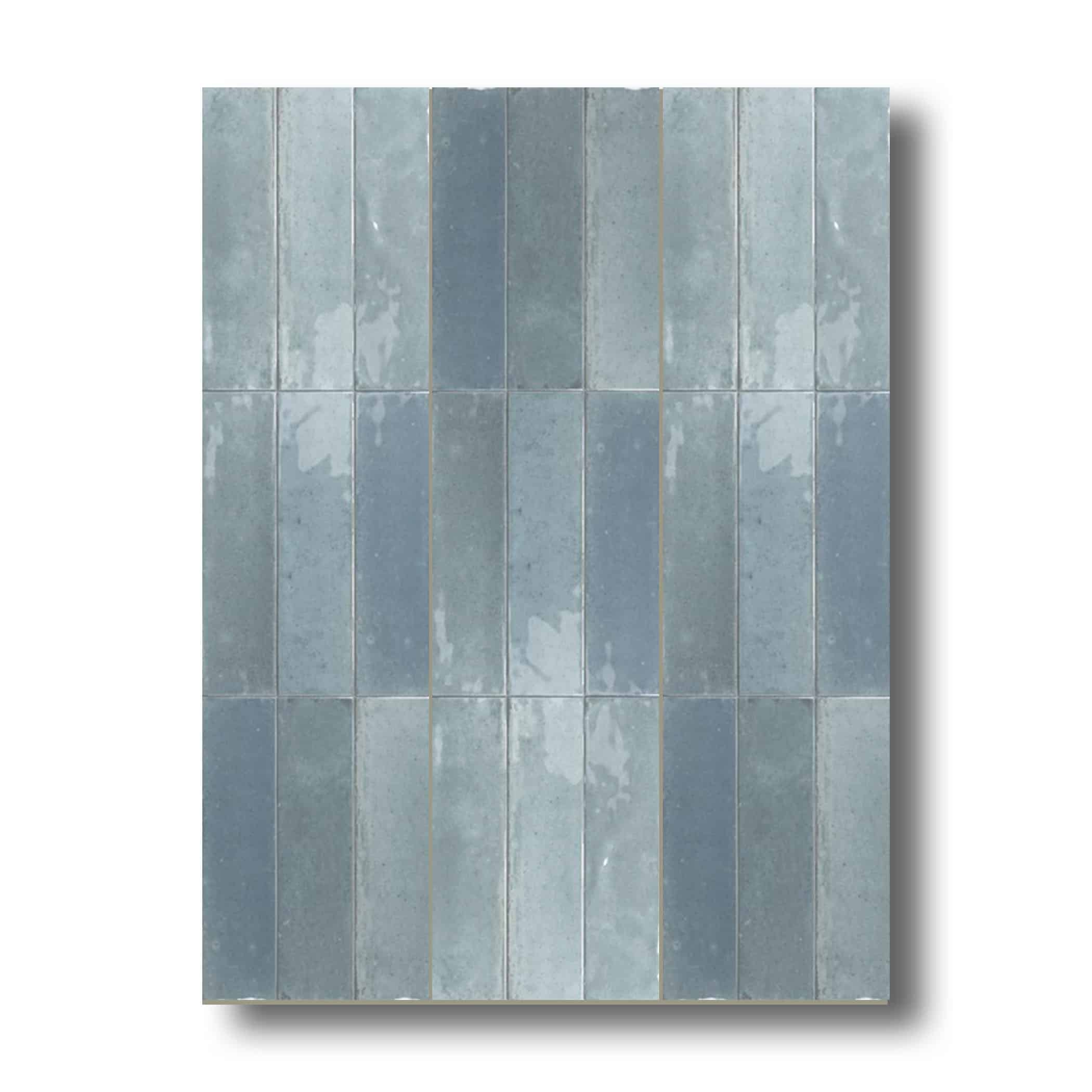 Agadir Agua Gloss Subway Tile - Gallery Image