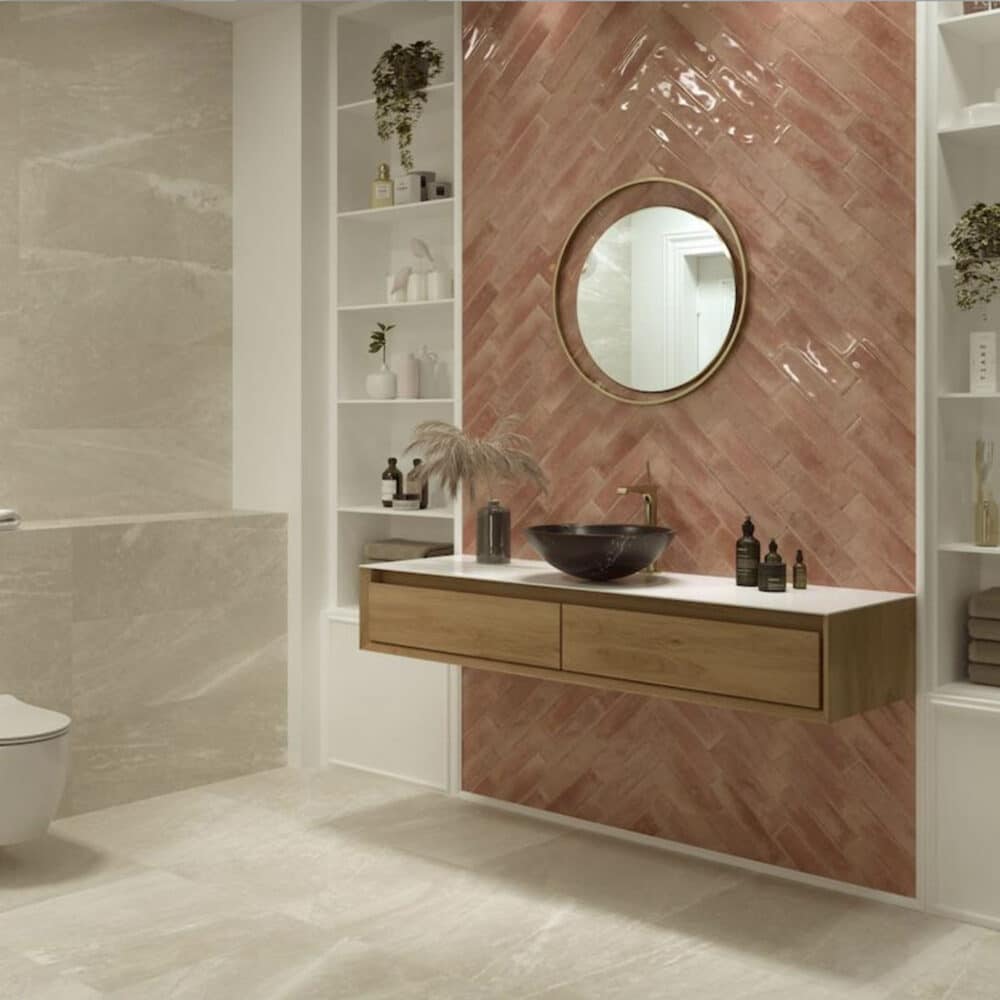 Agadir Amaranto Gloss Subway Tile - Gallery Image