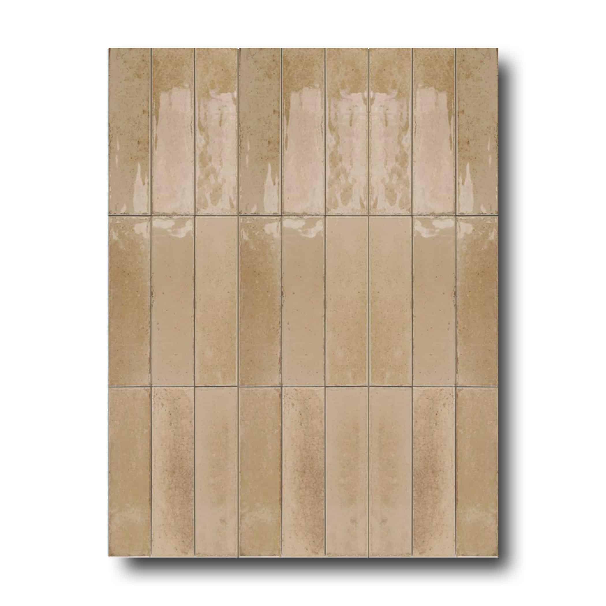 Agadir Arena Gloss Subway Tile - Gallery Image