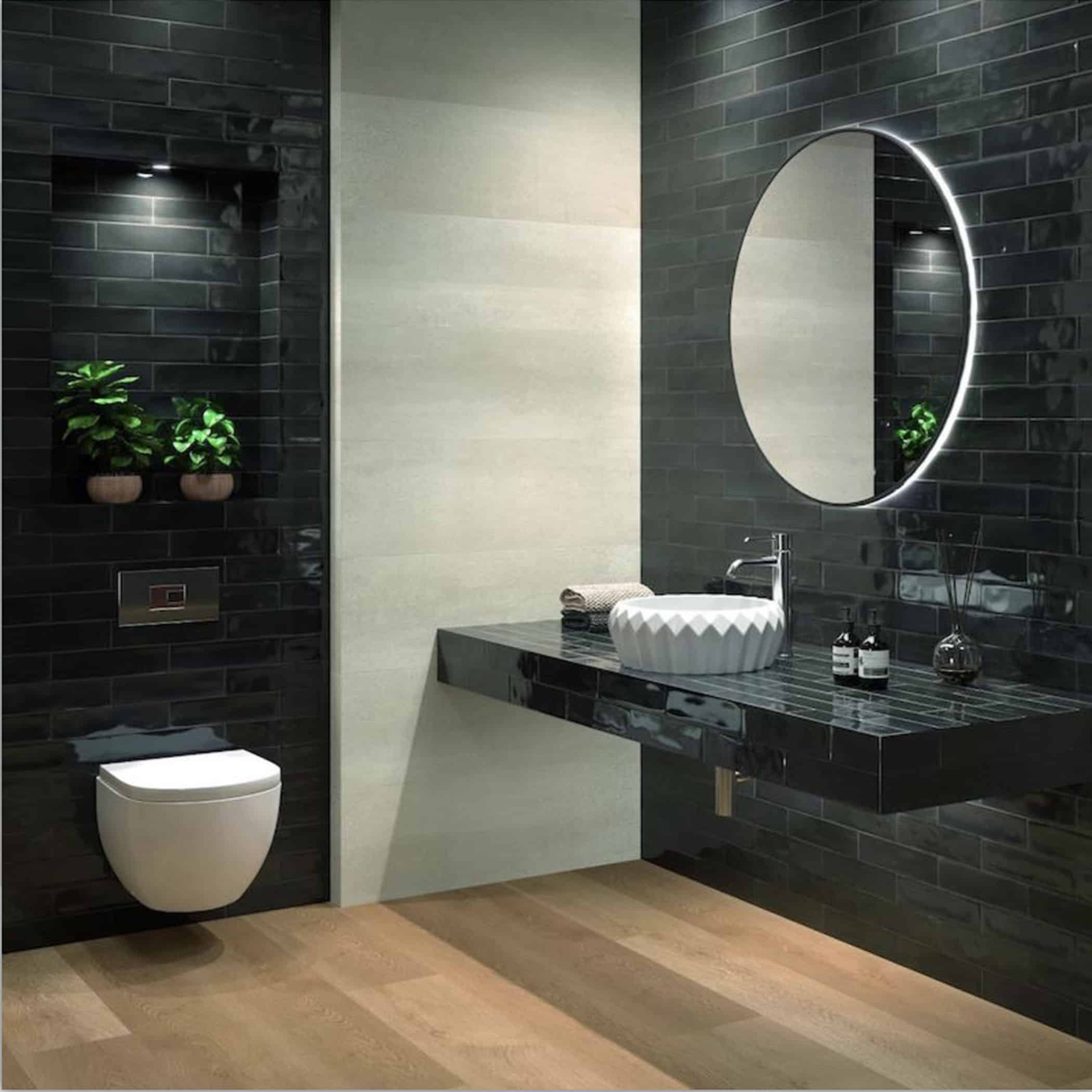 Agadir Noche Gloss Subway Tile - Gallery Image