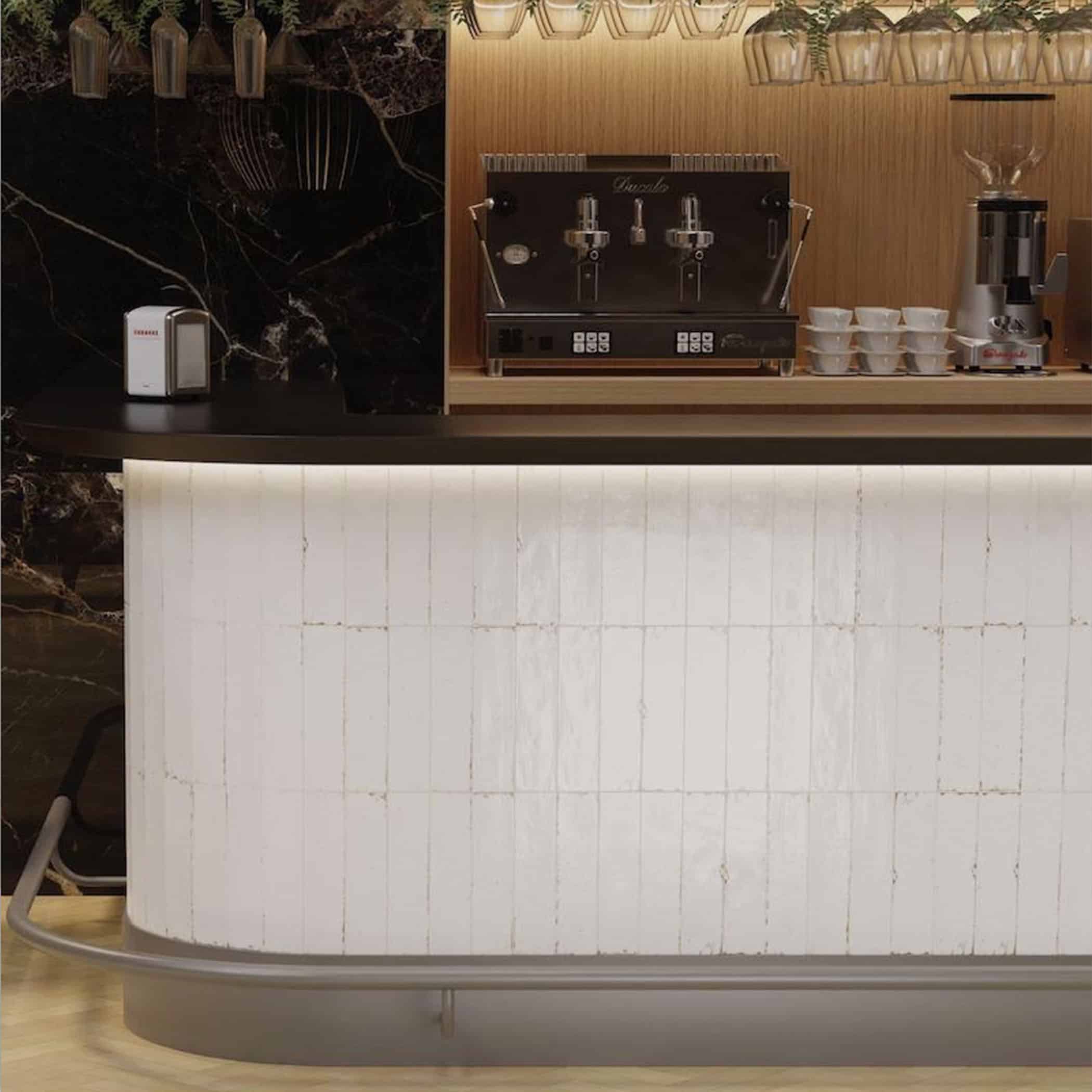 Agadir Niebla Gloss Subway Tile - Gallery Image