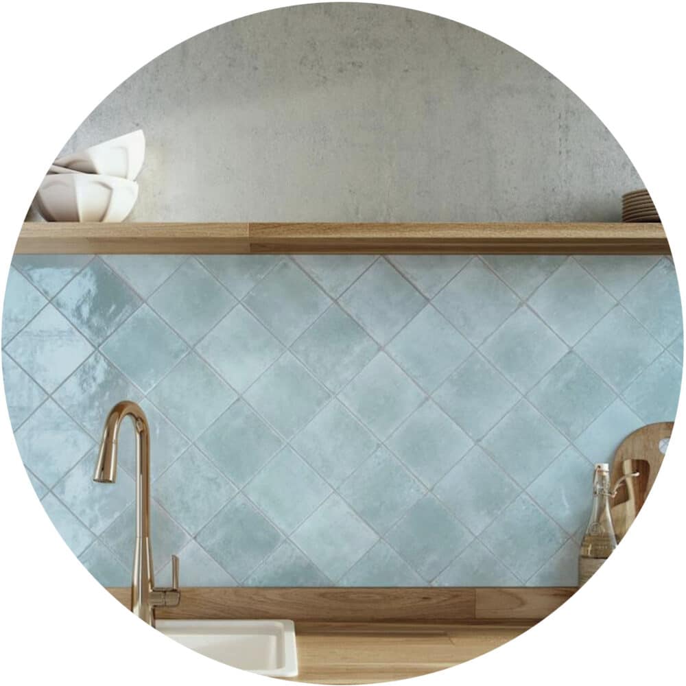 Agadir Agua Gloss Square Tile - Product Image