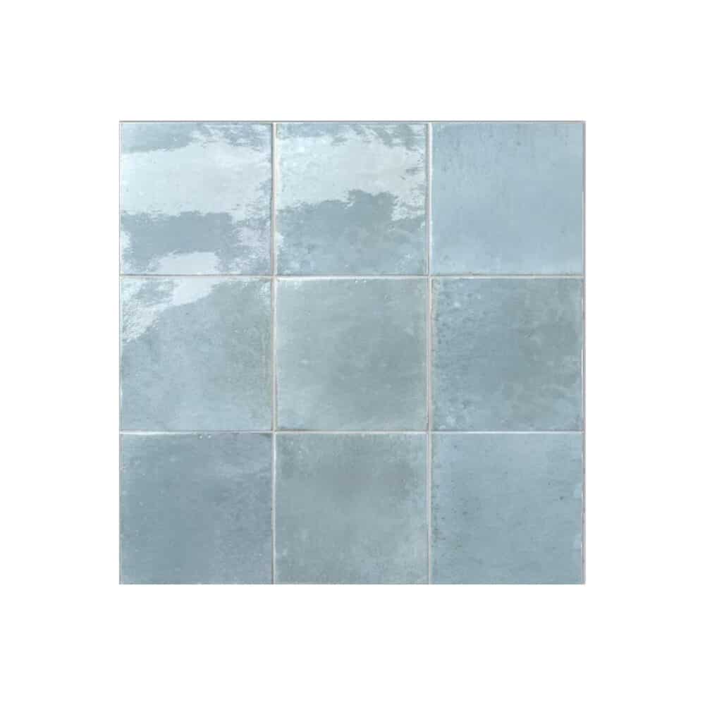 Agadir Agua Gloss Square Tile - Gallery Image