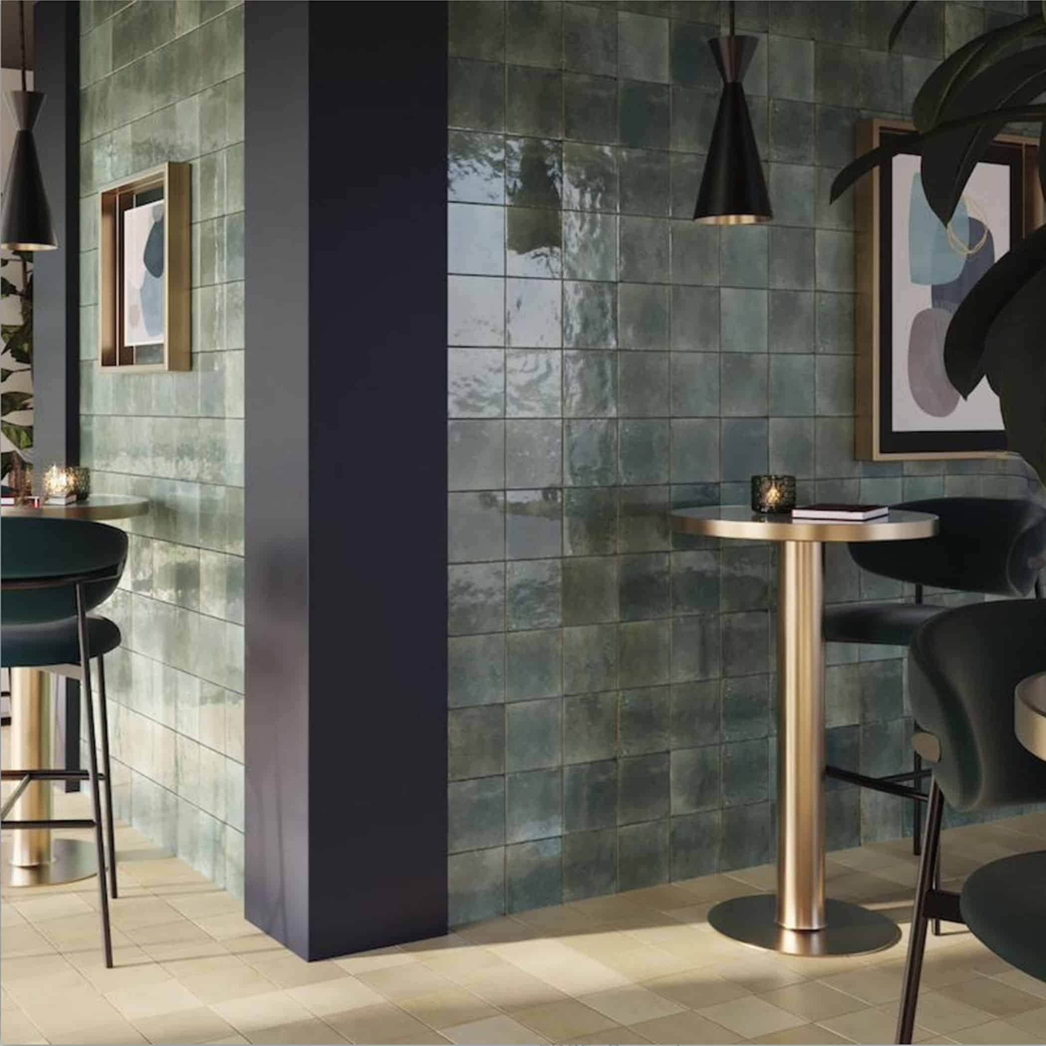 Agadir Selva Gloss Square Tile - Gallery Image