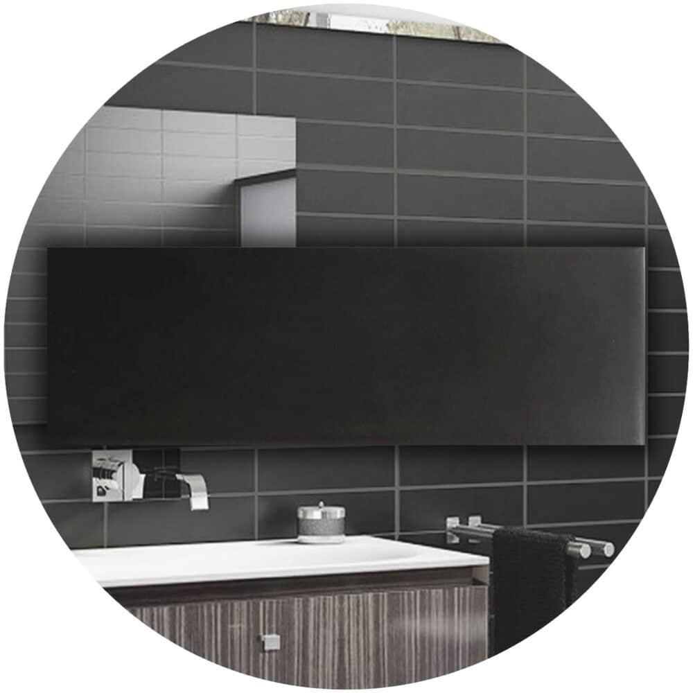 Charcoal Satin Subway Tile - Google Ads Image