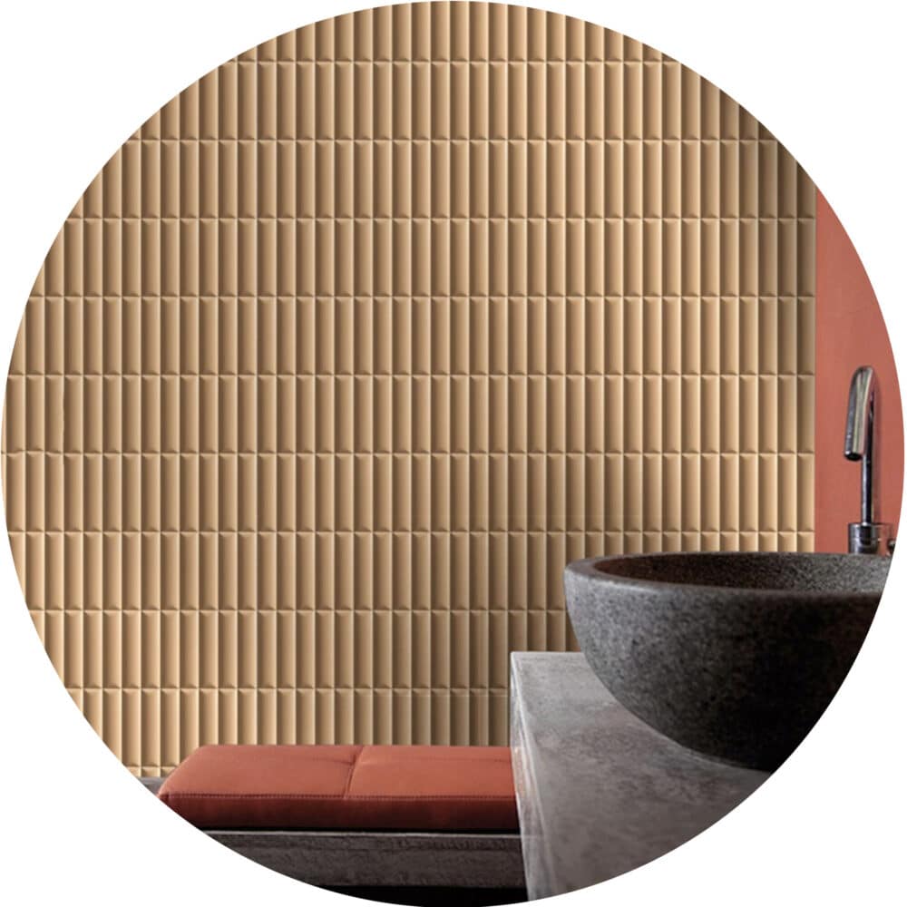 Convexo Cotto Satin Subway Tile - Product Image