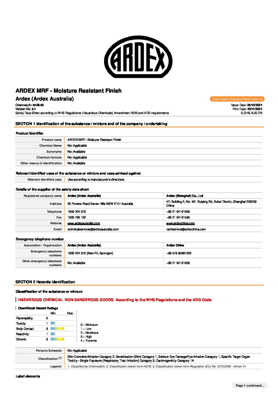 Technical Specifications