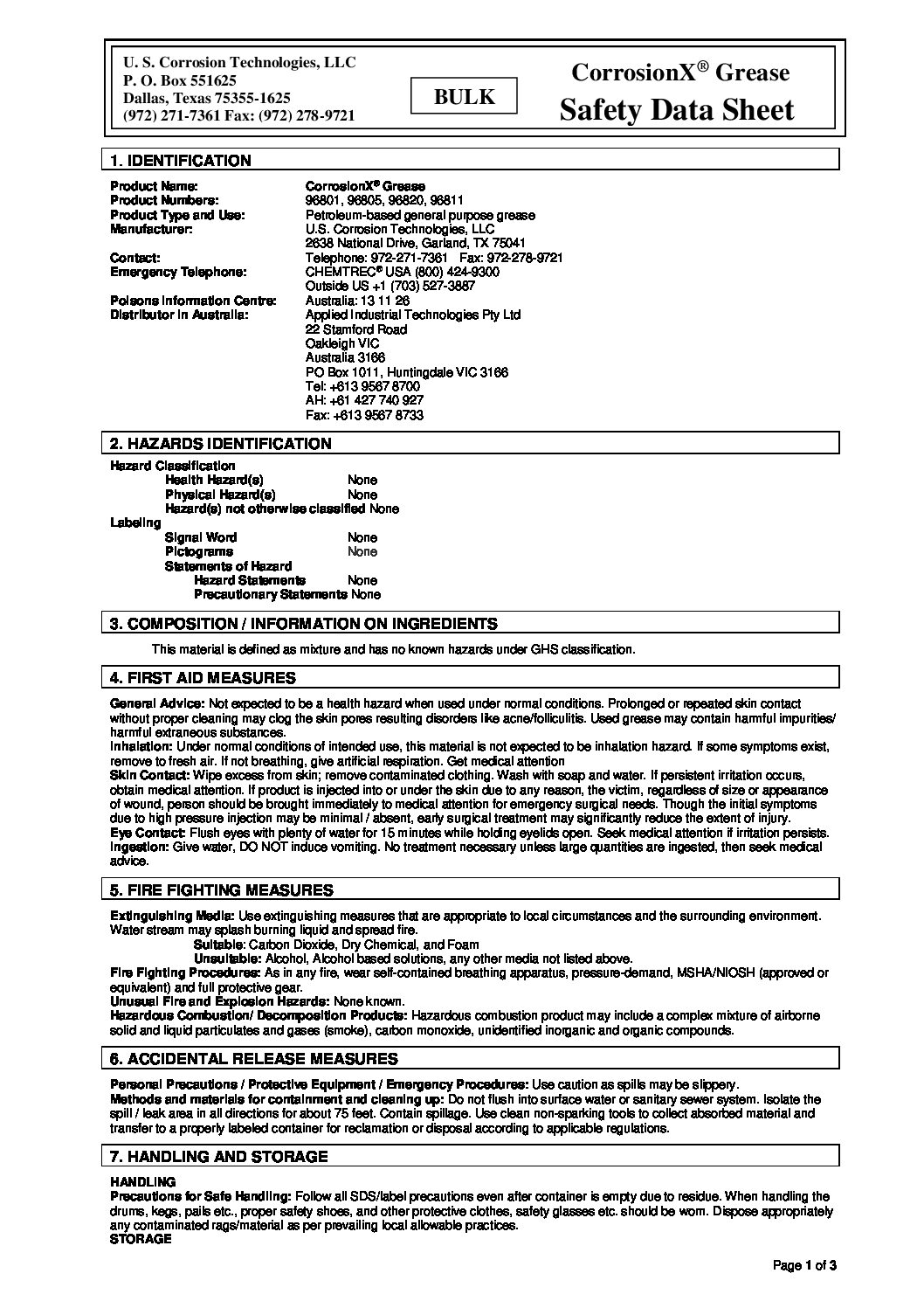 Technical Specifications