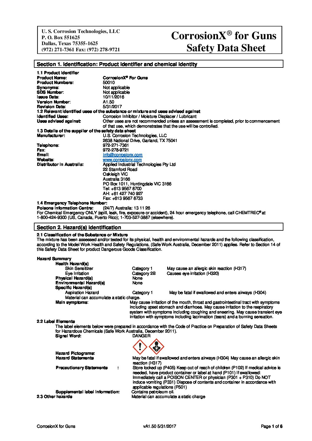 Technical Specifications