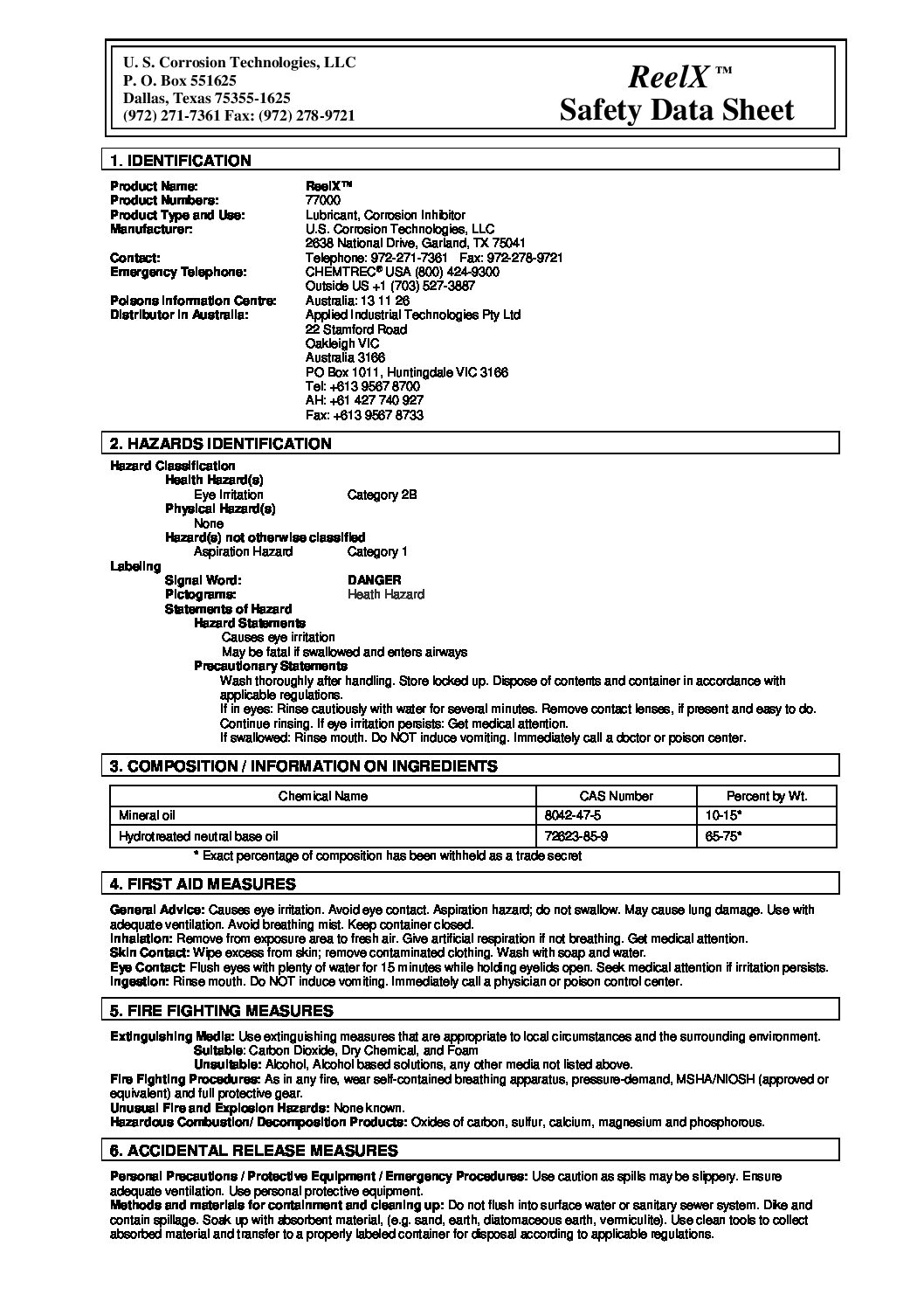 Technical Specifications