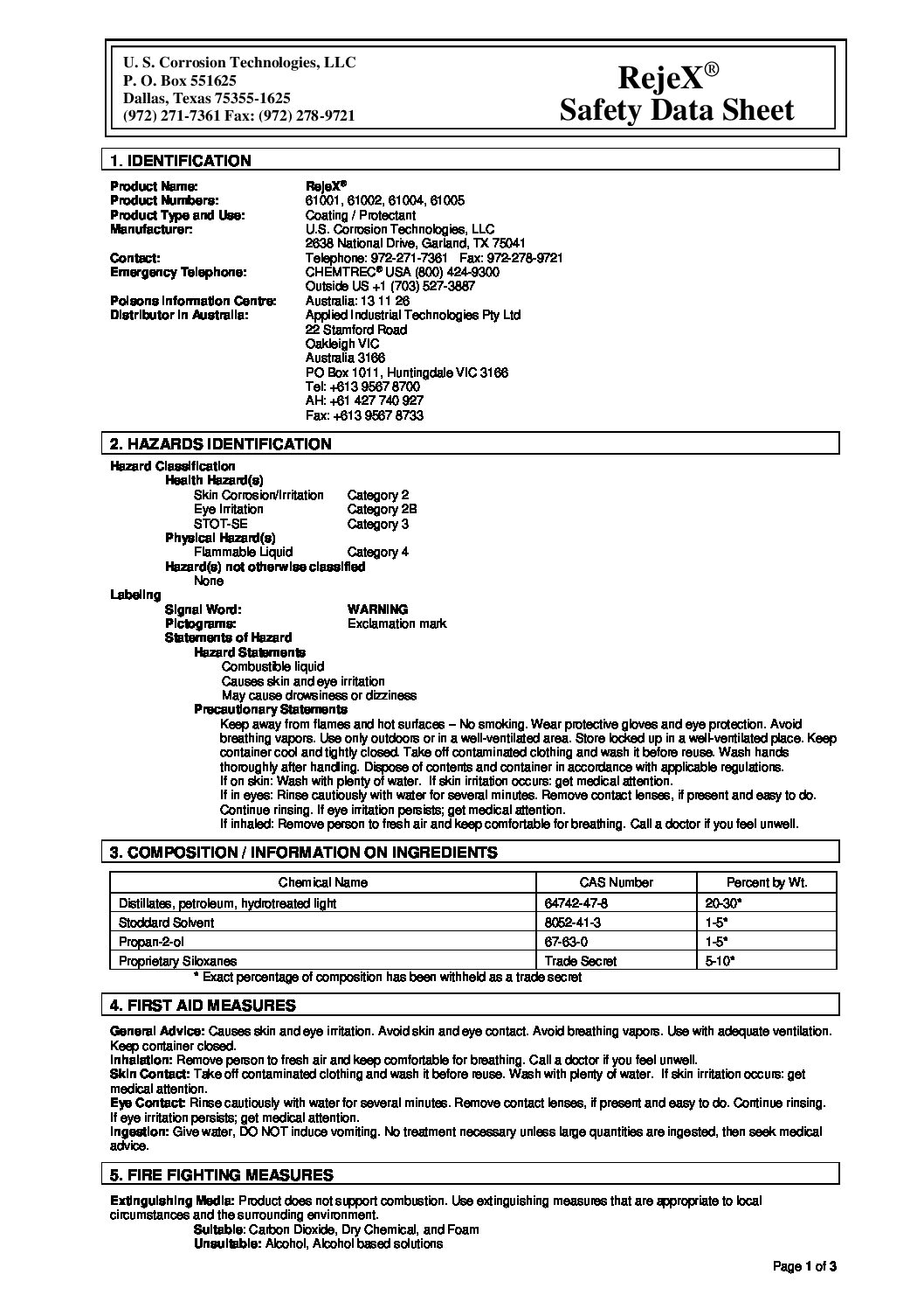 Technical Specifications