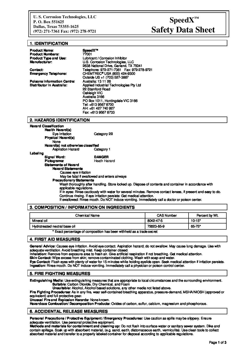 Technical Specifications